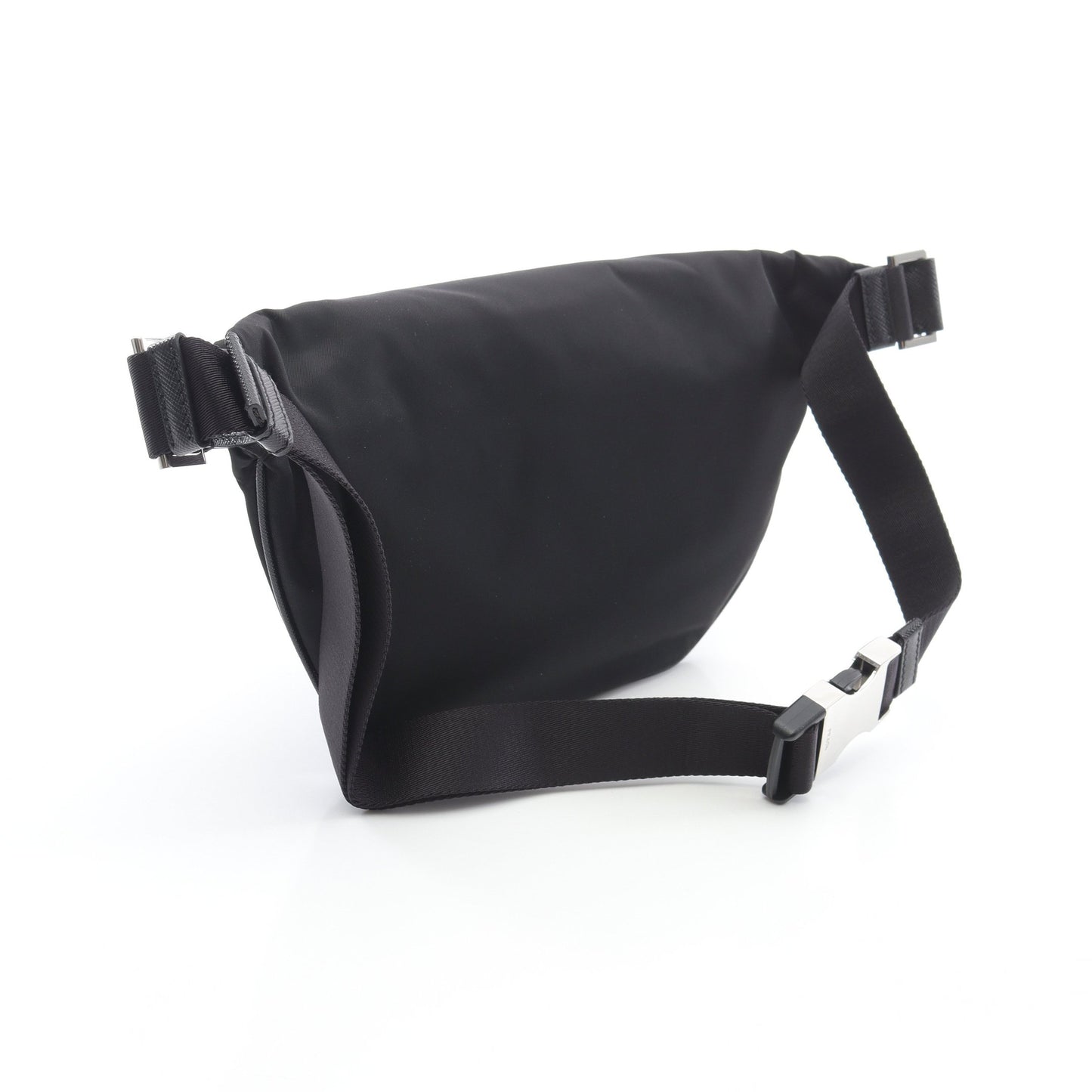 RE-NYLON TESSUTO+SAFFIANO ベルトバッグ ボディバッグ ウエストバッグ ナイロン サフィアーノレザー ブラック プラダ バッグ PRADA