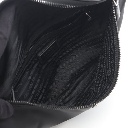 RE-NYLON TESSUTO+SAFFIANO ベルトバッグ ボディバッグ ウエストバッグ ナイロン サフィアーノレザー ブラック プラダ バッグ PRADA