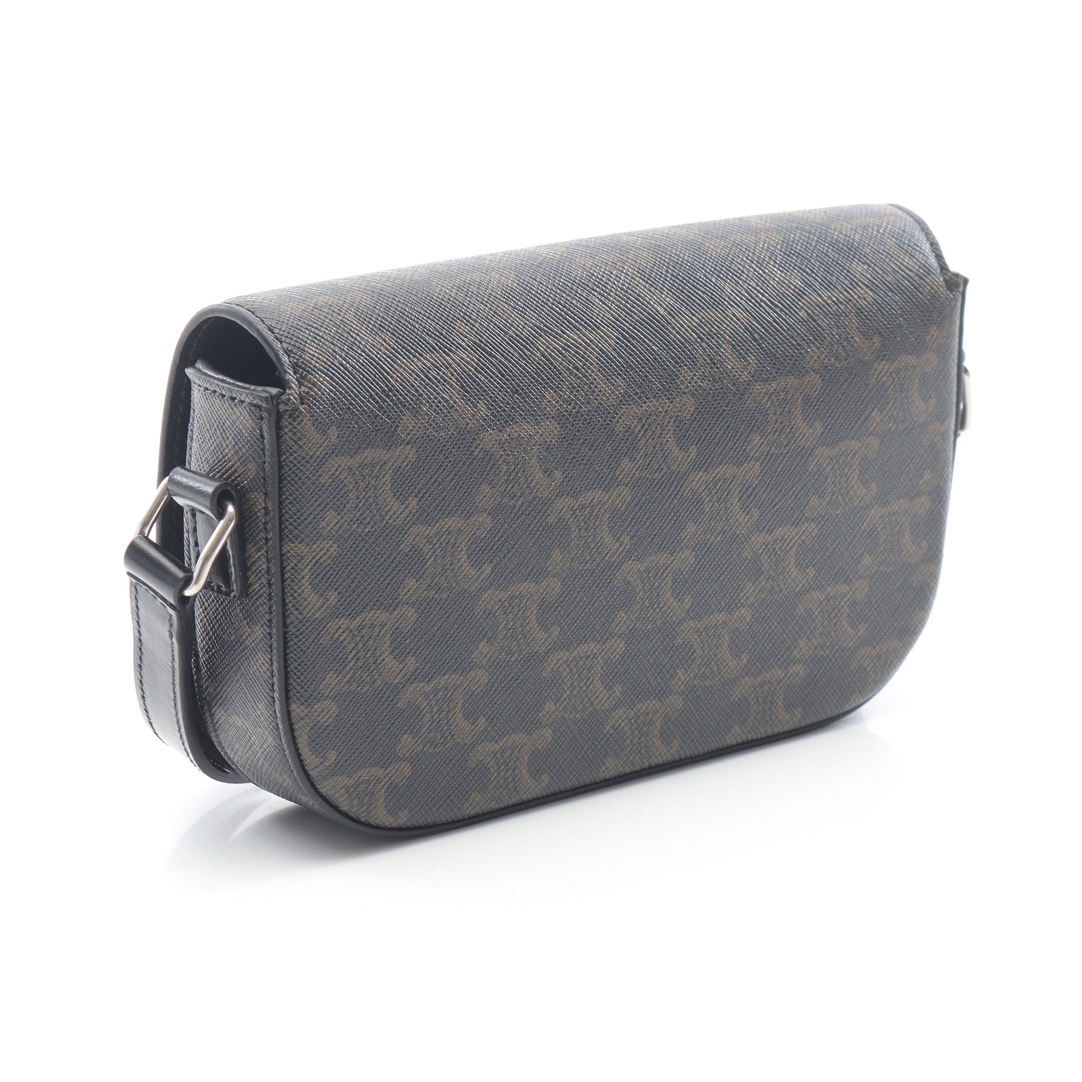 CELINE トリオンフ スモールボストン ブラック スモール ボストン キュイル トリオンフ ハンドバッグ ミニボストン