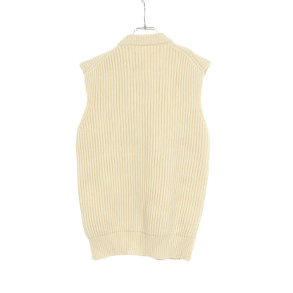 ベスト ウール オフホワイト ニット ジルサンダー トップス JIL SANDER