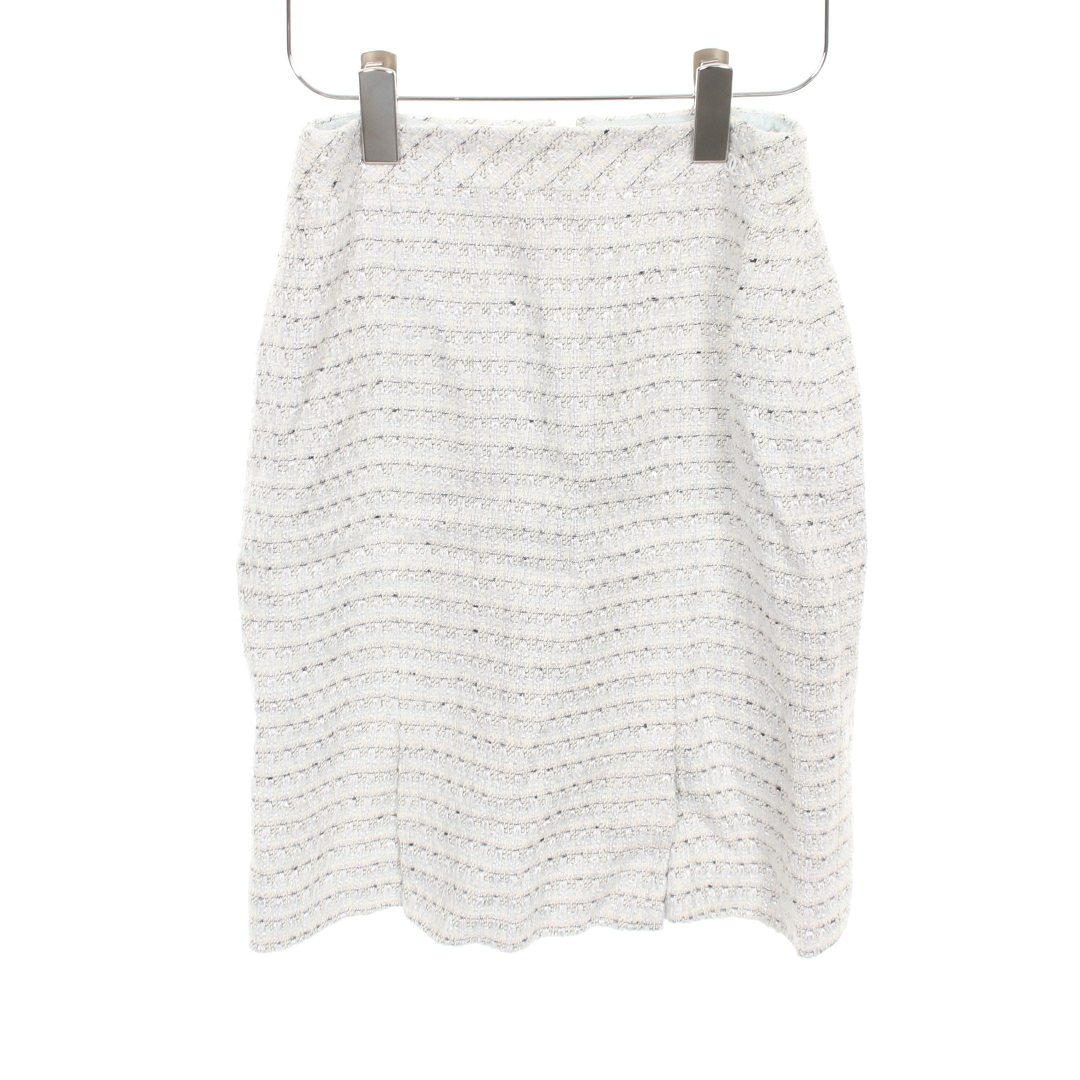 ツイード セットアップ スカートスーツ コットン レーヨン リネン