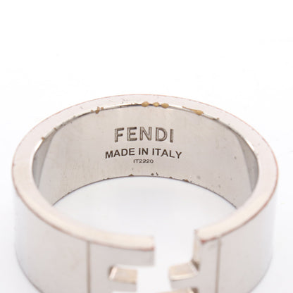 FFロゴ リング 指輪 メタル シルバー フェンディ アクセサリー FENDI