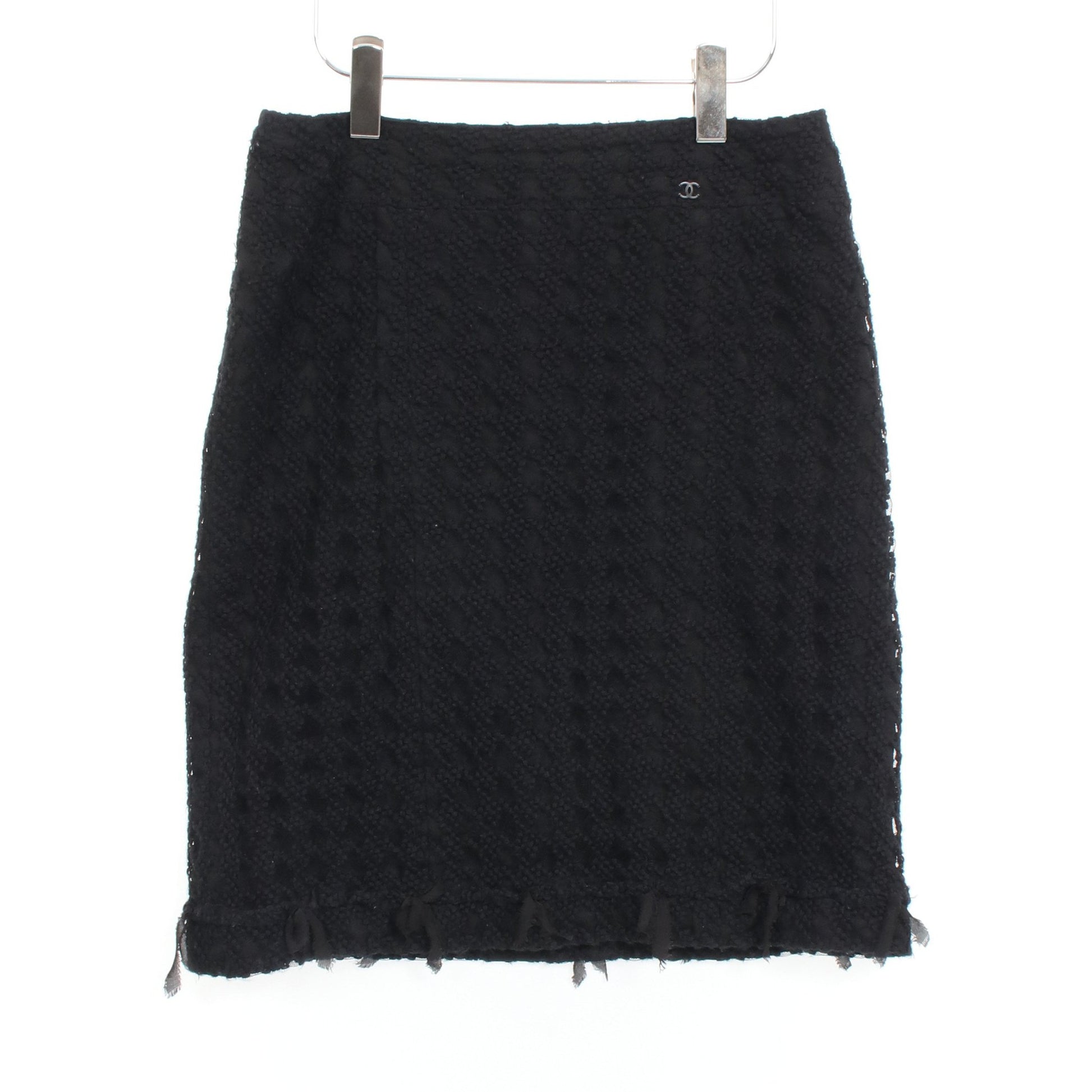 スカートスーツ ウール ナイロン ブラック 05C シャネル – RECLO 