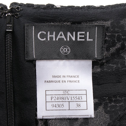 スカートスーツ ウール ナイロン ブラック 05C シャネル スーツ CHANEL