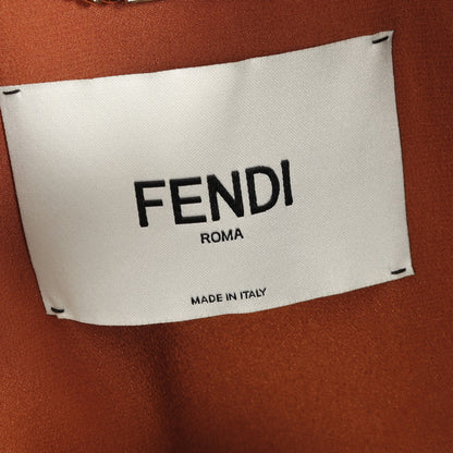 ジャケット レザー ブラウン フェンディ アウター FENDI