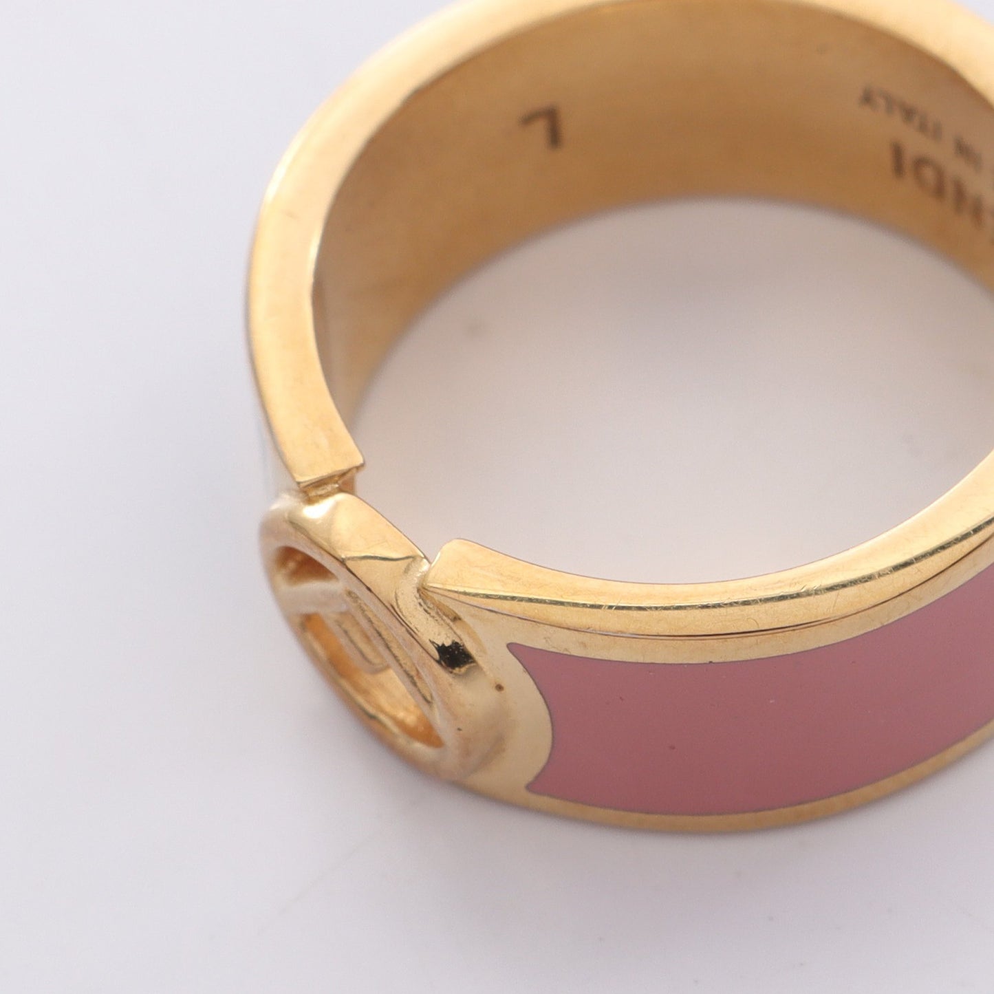 エフ イズ フェンディ リング 指輪 GP ゴールド ピンク ダークグリーン フェンディ アクセサリー FENDI