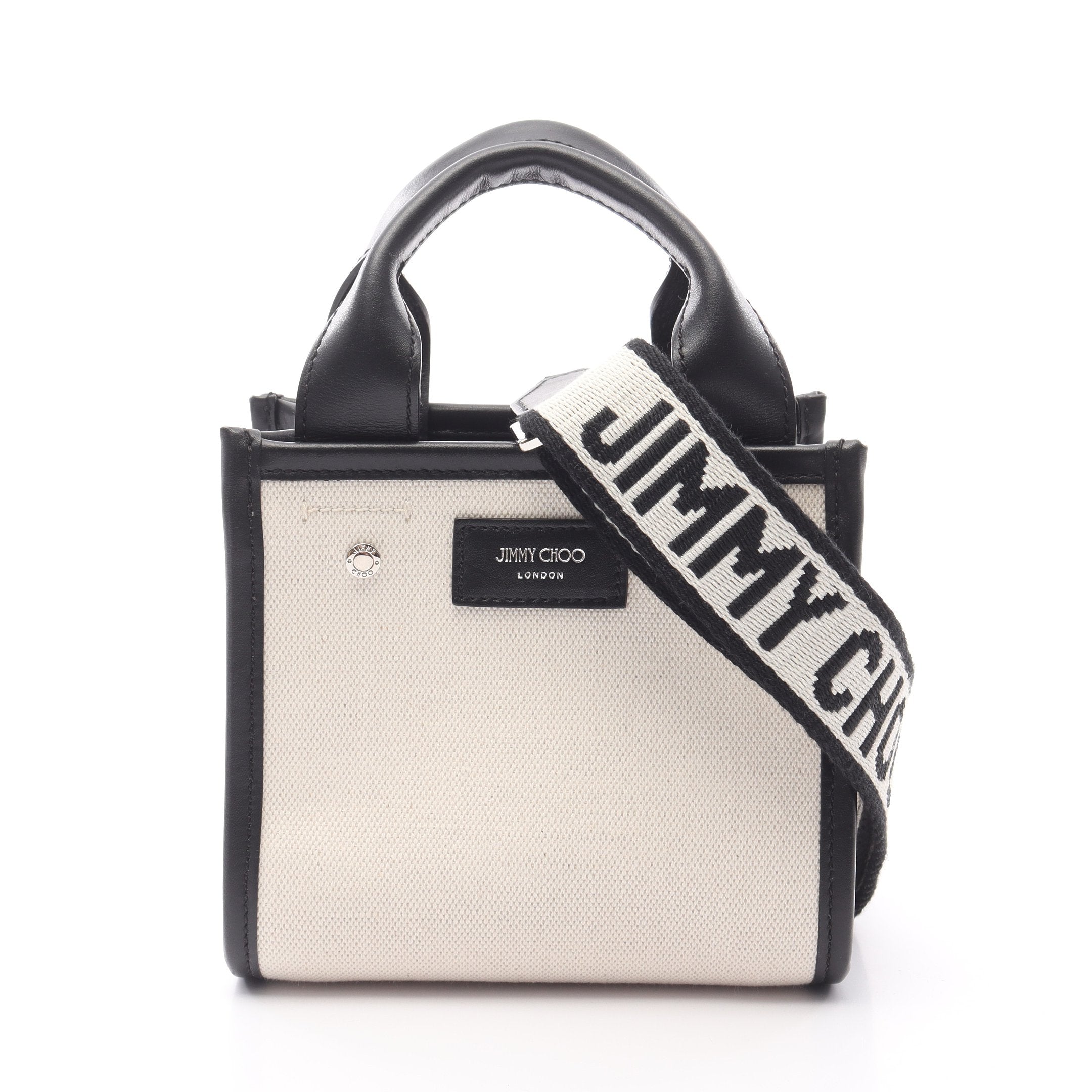 ジミーチュウキャンバストートブラック