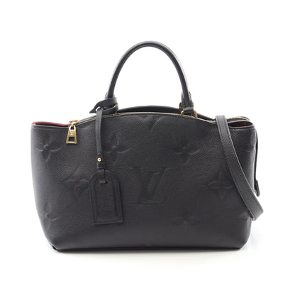 プティ パレPM モノグラムアンプラント ハンドバッグ レザー ブラック 2WAY ルイヴィトン バッグ LOUIS VUITTON