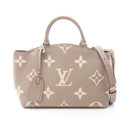 プティ パレPM モノグラムアンプラント トゥルトレール クレーム ハンドバッグ レザー グレーベージュ 2WAY ルイヴィトン バッグ LOUIS VUITTON