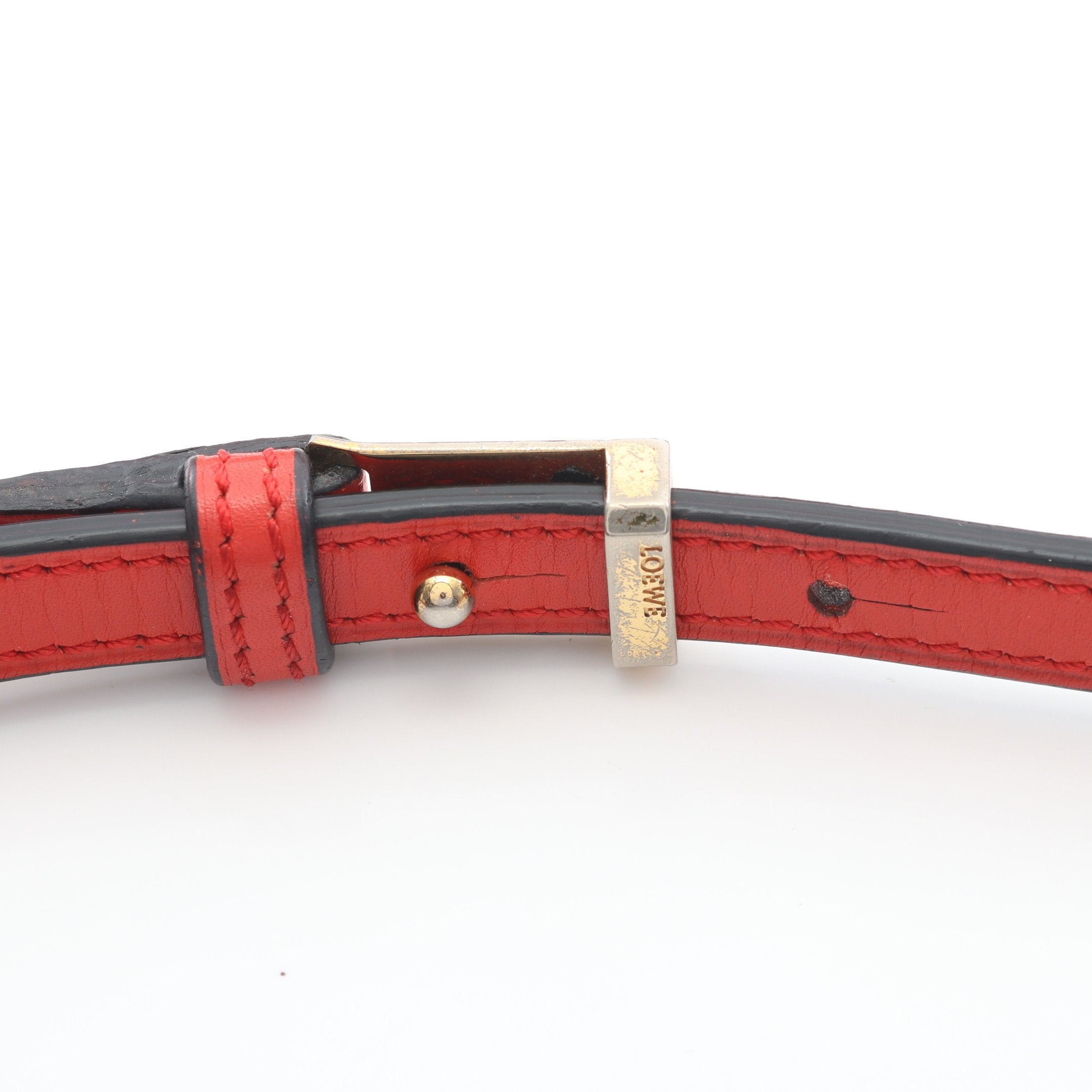 バルセロナ ショルダーバッグ レザー レッド ロエベ – RECLO