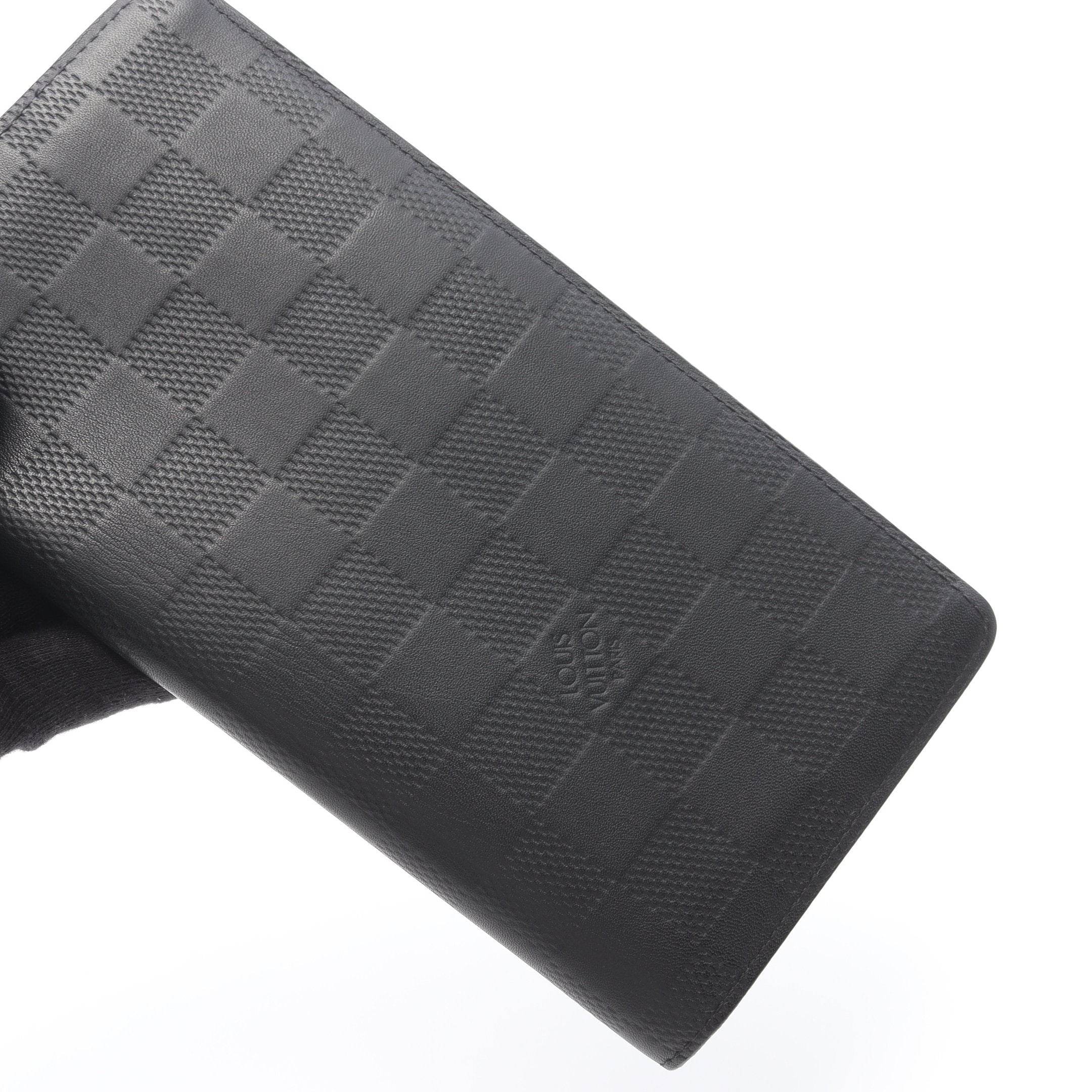 LOUIS VUITTON ２つ折財布ダミエ アンフィニ ポルトフォイユ・ブラザ ポルトフォイユ ブラザ ダミエアンフィニ オニキス 二つ折り長財布