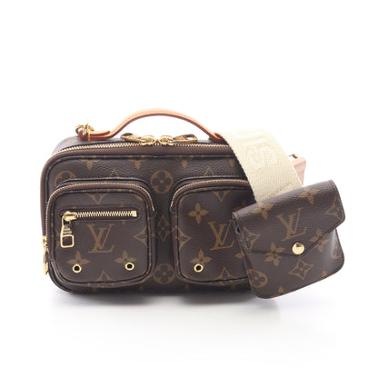 ユーティリティ クロスボディ モノグラム ハンドバッグ PVC レザー ブラウン ルイヴィトン バッグ LOUIS VUITTON