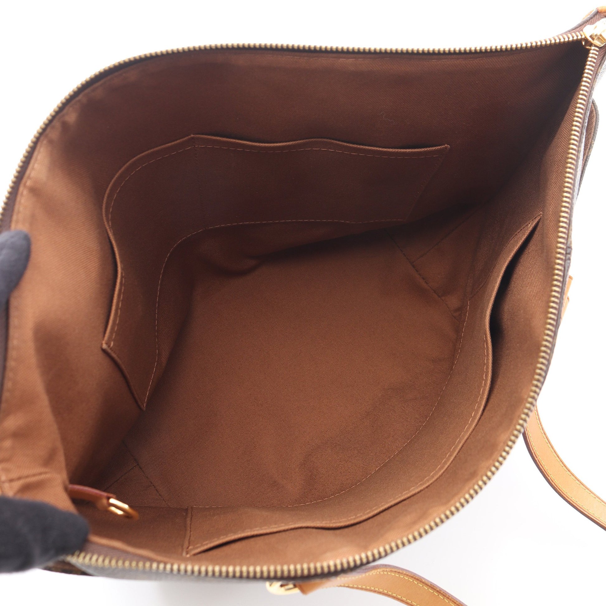 トータリーMM モノグラム ショルダーバッグ トートバッグ PVC レザー ブラウン ルイヴィトン バッグ LOUIS VUITTON