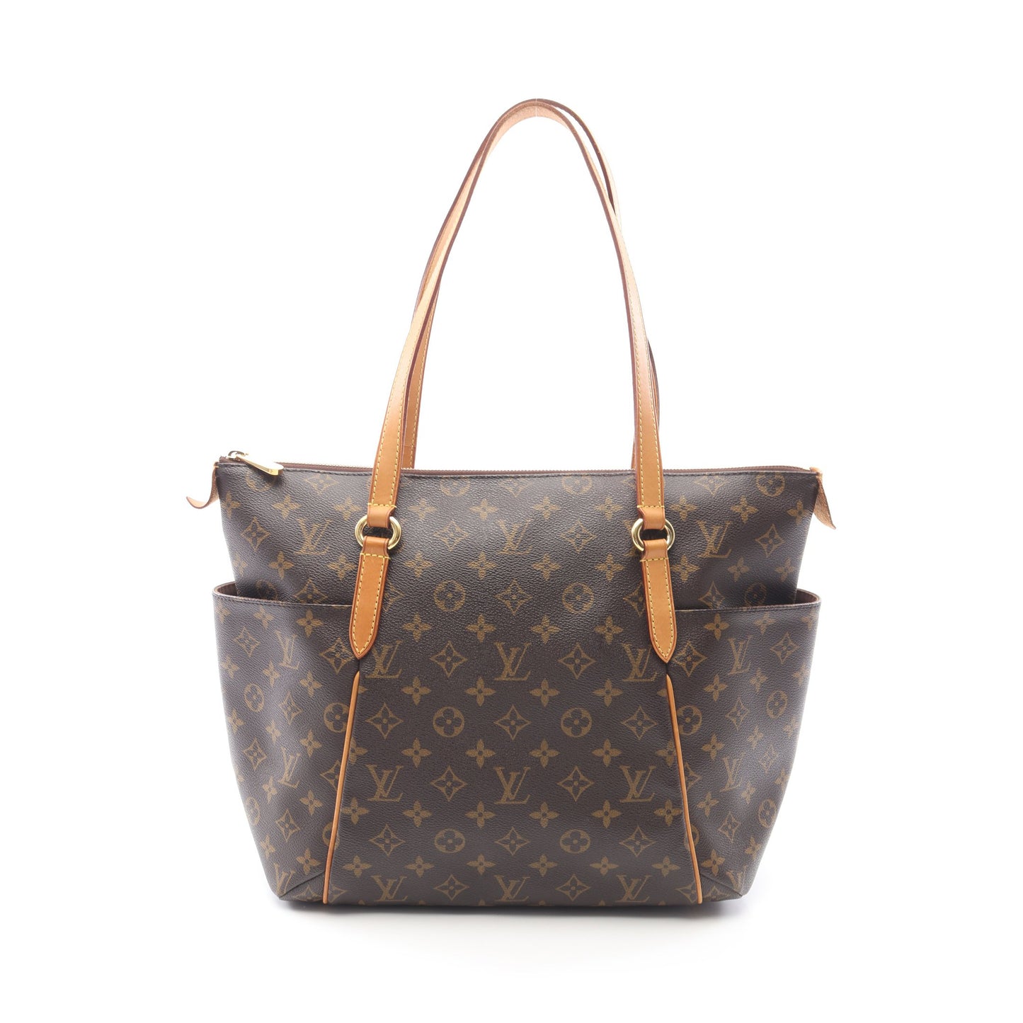 トータリーMM モノグラム ショルダーバッグ トートバッグ PVC レザー ブラウン ルイヴィトン バッグ LOUIS VUITTON