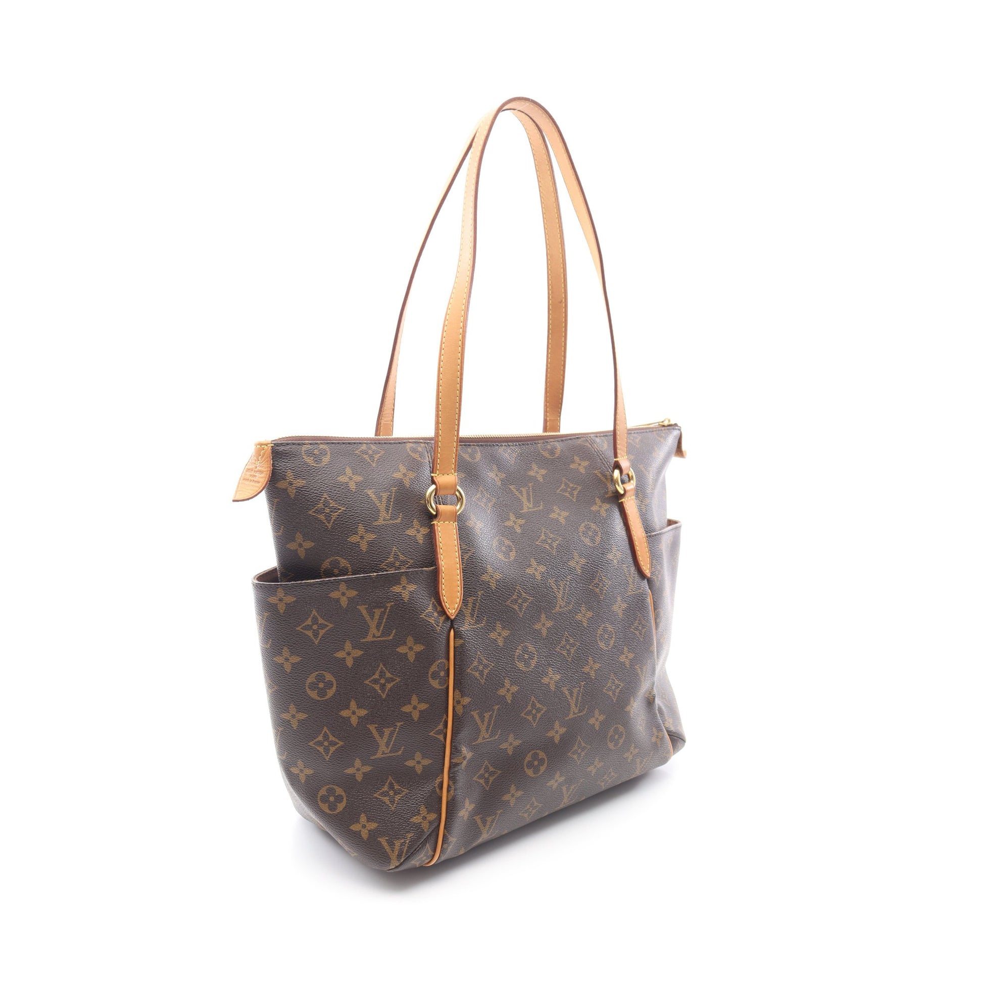 トータリーMM モノグラム ショルダーバッグ トートバッグ PVC レザー ブラウン ルイヴィトン バッグ LOUIS VUITTON