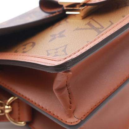 ドーフィーヌ MINI モノグラムリバース ショルダーバッグ PVC レザー ブラウン ベージュ ルイヴィトン バッグ LOUIS VUITTON