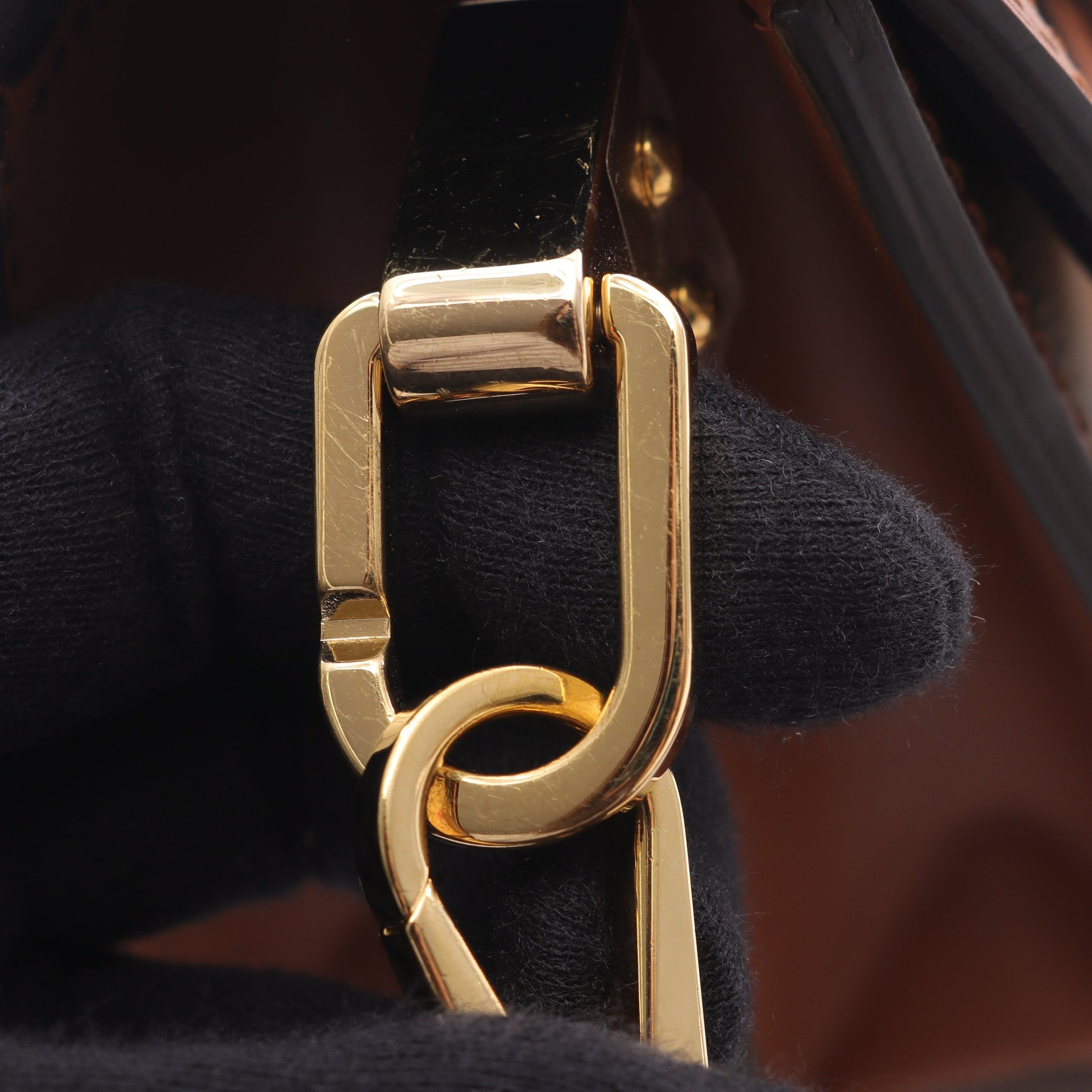 ドーフィーヌ MINI モノグラムリバース ショルダーバッグ PVC レザー ブラウン ベージュ ルイヴィトン バッグ LOUIS VUITTON