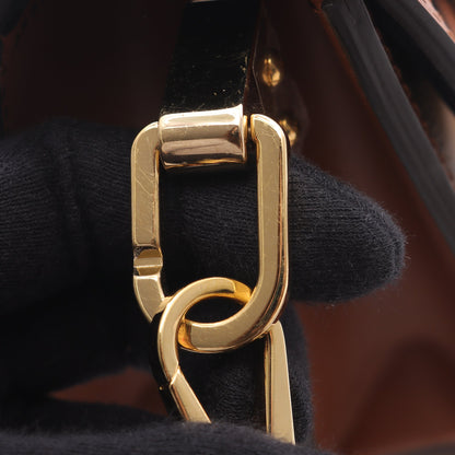 ドーフィーヌ MINI モノグラムリバース ショルダーバッグ PVC レザー ブラウン ベージュ ルイヴィトン バッグ LOUIS VUITTON