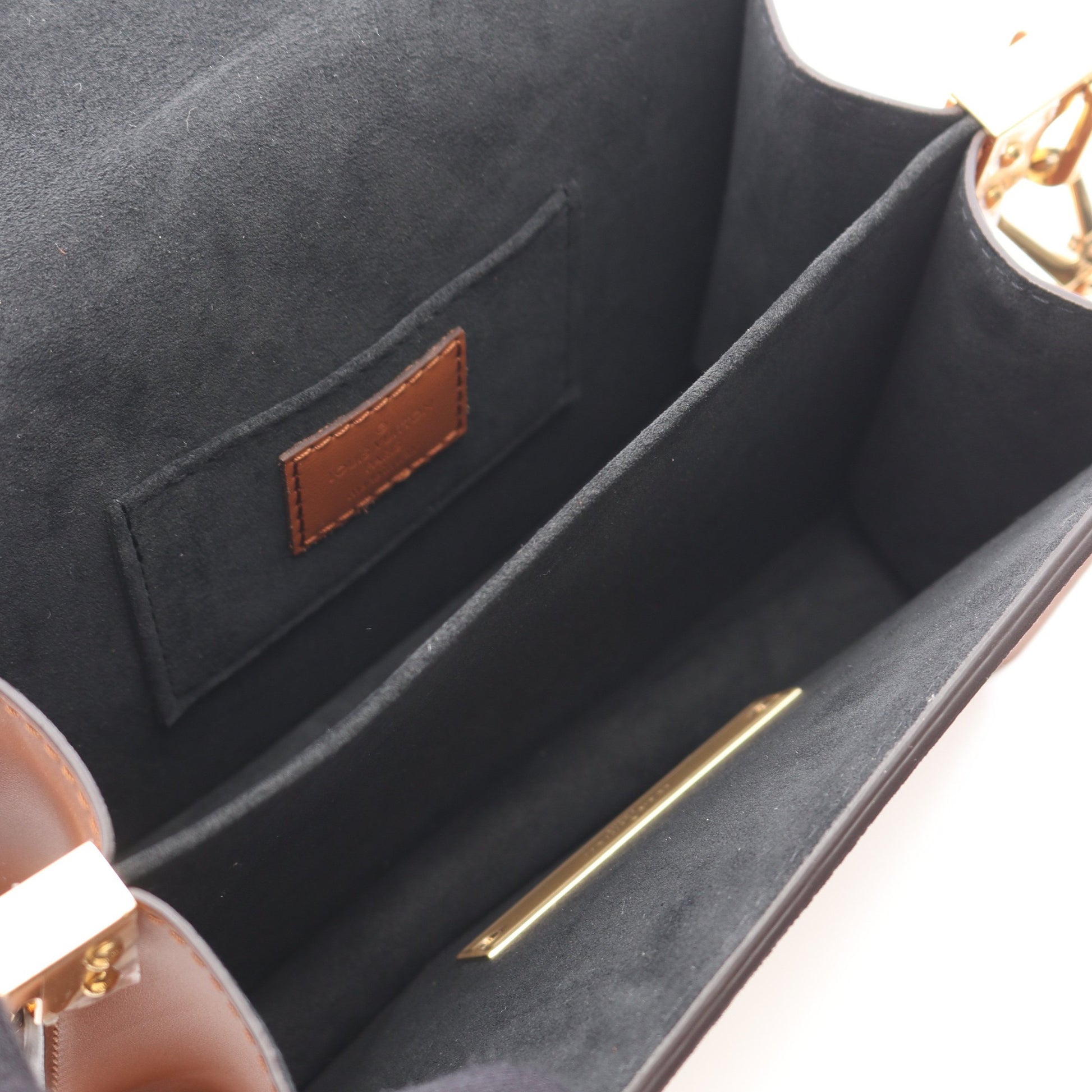ドーフィーヌ MINI モノグラムリバース ショルダーバッグ PVC レザー ブラウン ベージュ ルイヴィトン バッグ LOUIS VUITTON