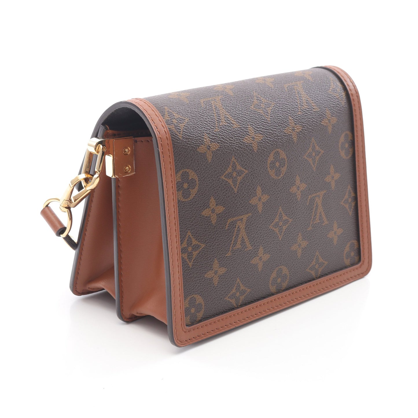 ドーフィーヌ MINI モノグラムリバース ショルダーバッグ PVC レザー ブラウン ベージュ ルイヴィトン バッグ LOUIS VUITTON