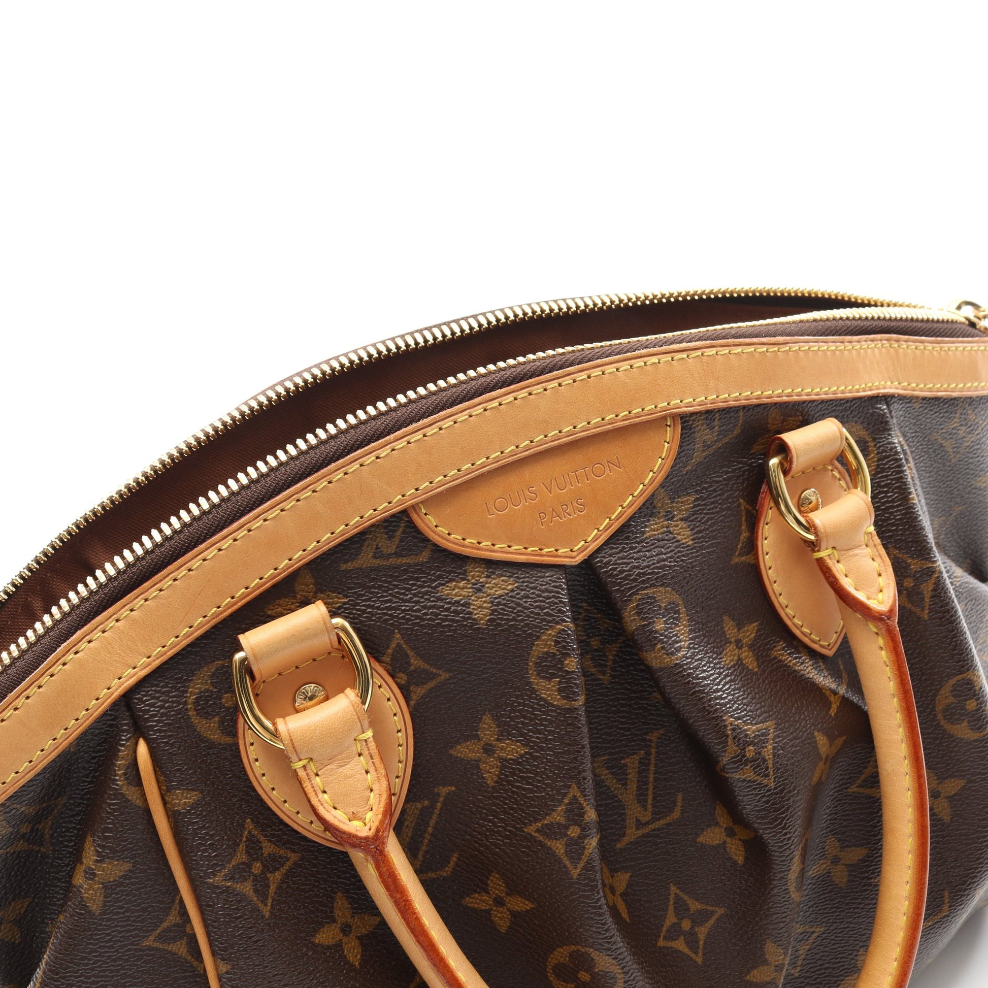 ティヴォリPM モノグラム ハンドバッグ PVC レザー ブラウン ルイヴィトン バッグ LOUIS VUITTON