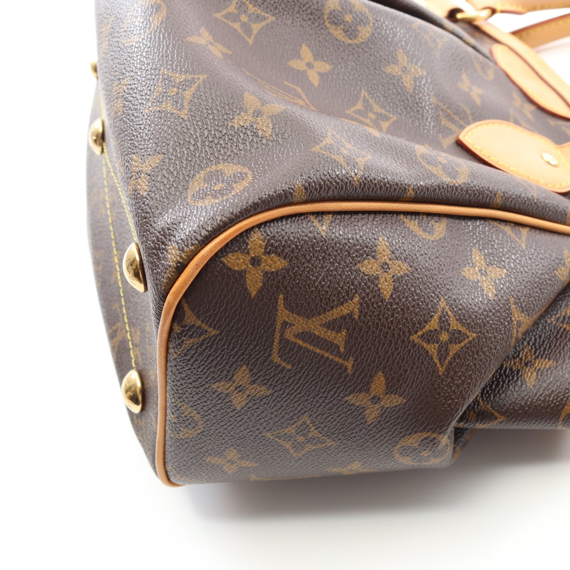 ティヴォリPM モノグラム ハンドバッグ PVC レザー ブラウン ルイヴィトン バッグ LOUIS VUITTON