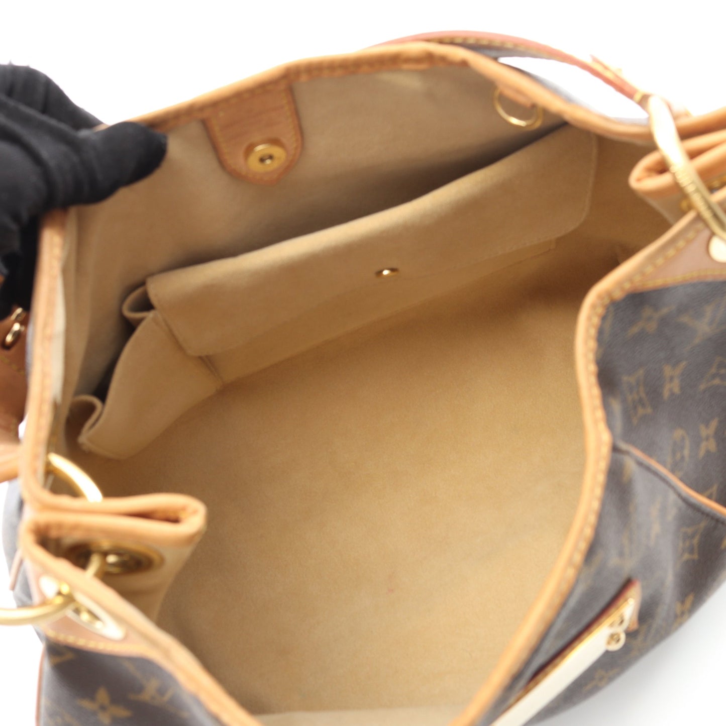 ガリエラPM モノグラム ワンショルダーバッグ PVC レザー ブラウン ルイヴィトン バッグ LOUIS VUITTON
