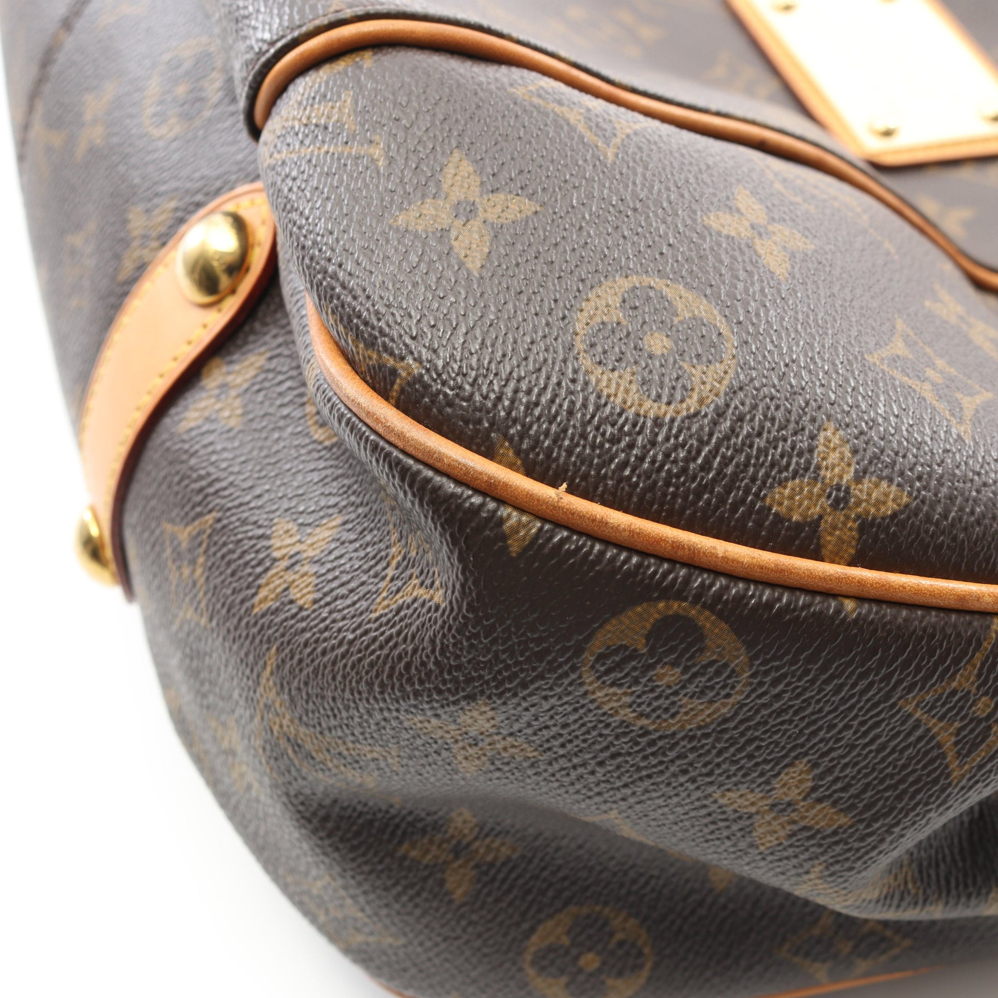 ガリエラPM モノグラム ワンショルダーバッグ PVC レザー ブラウン ルイヴィトン バッグ LOUIS VUITTON