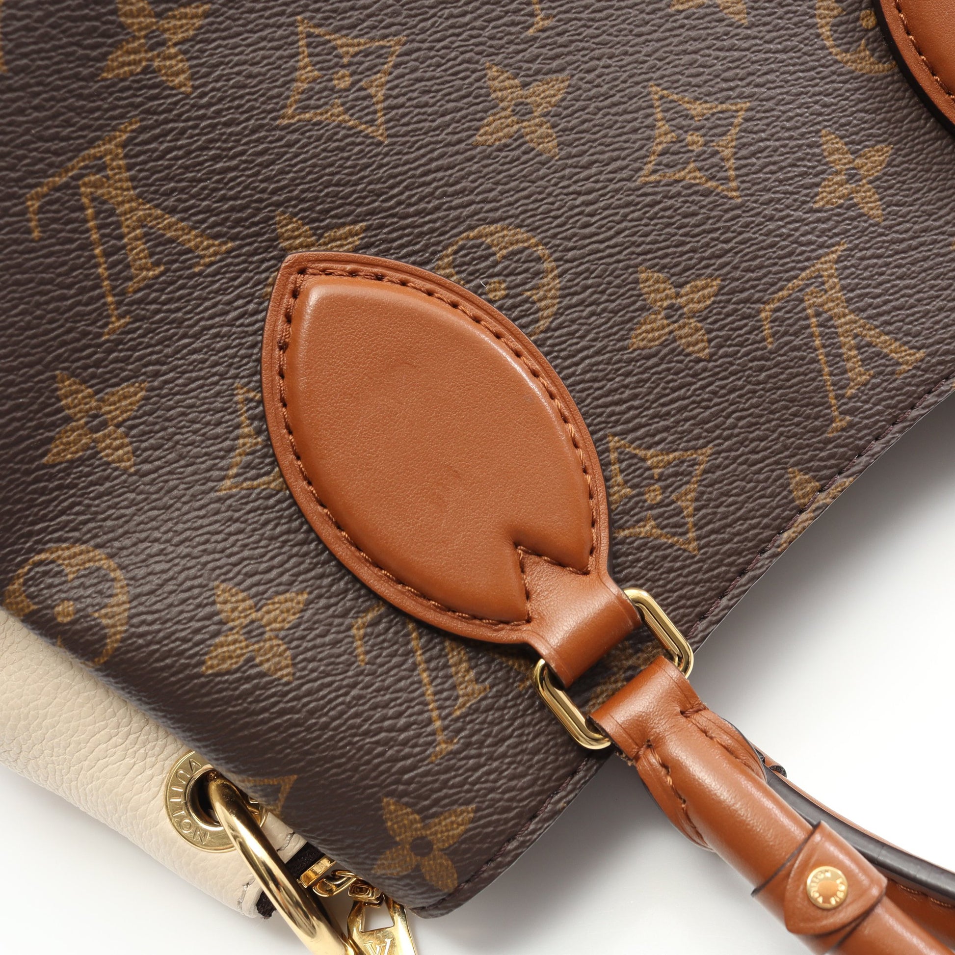 ヴァンドームBB モノグラム ハンドバッグ PVC レザー ブラウン オフホワイト 2WAY ルイヴィトン バッグ LOUIS VUITTON