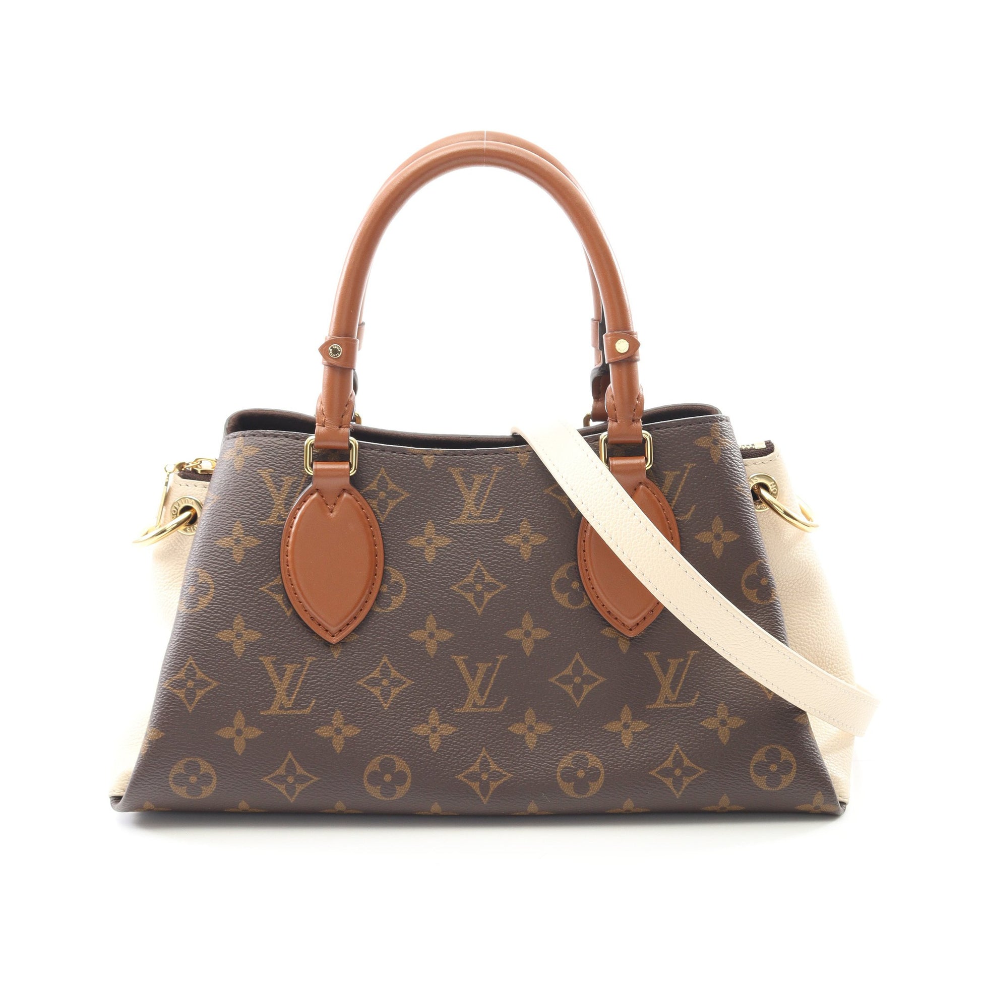 ヴァンドームBB モノグラム ハンドバッグ PVC レザー ブラウン オフホワイト 2WAY ルイヴィトン バッグ LOUIS VUITTON