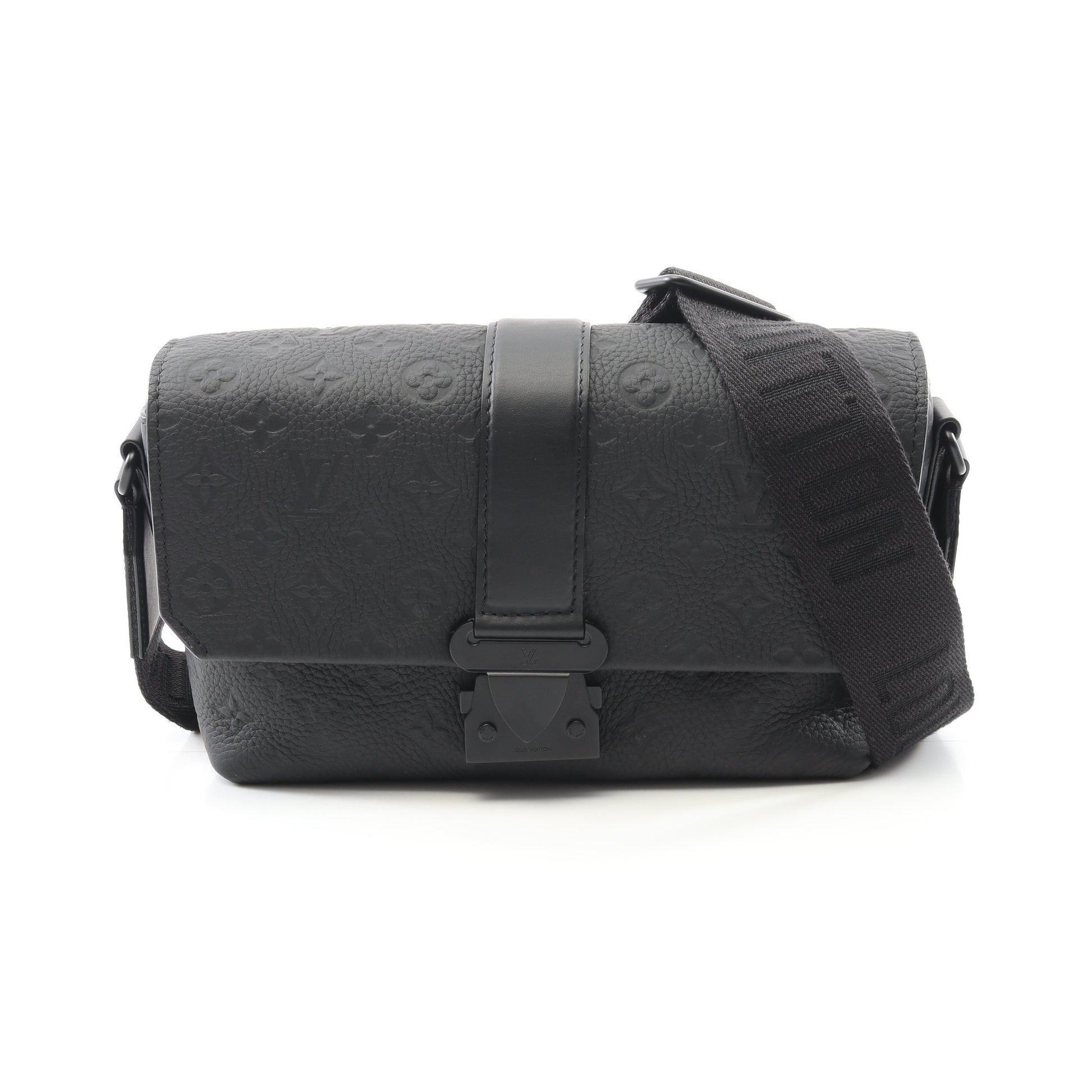 Sケープ メッセンジャー モノグラムトリヨン ショルダーバッグ レザー ブラック ルイヴィトン バッグ LOUIS VUITTON