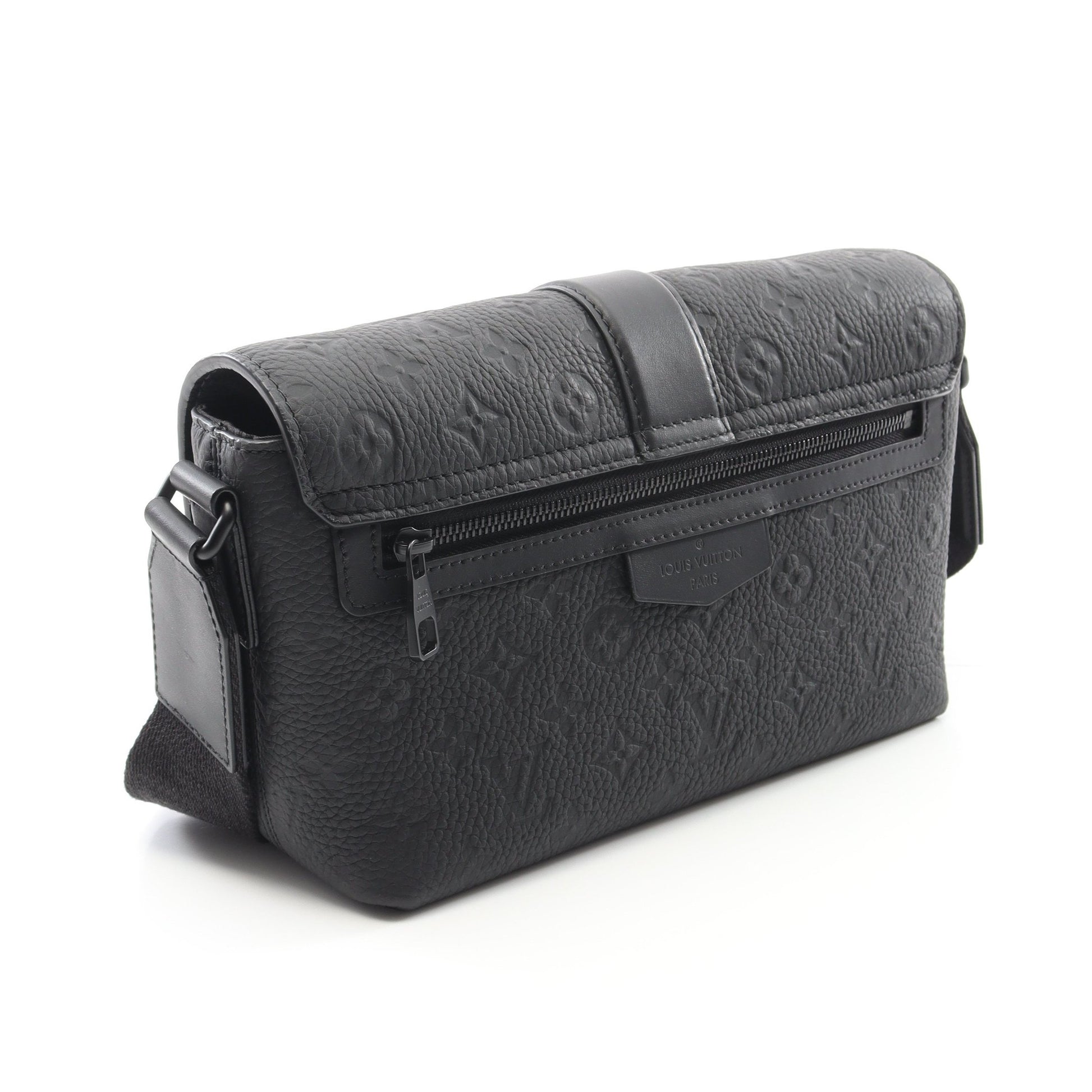 Sケープ メッセンジャー モノグラムトリヨン ショルダーバッグ レザー ブラック ルイヴィトン バッグ LOUIS VUITTON
