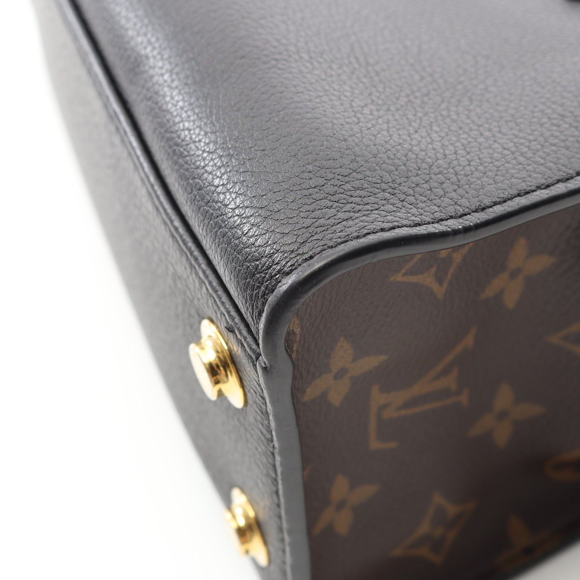 オンマイサイド PM モノグラム ノワール ハンドバッグ レザー PVC ブラック ブラウン 2WAY ルイヴィトン バッグ LOUIS VUITTON