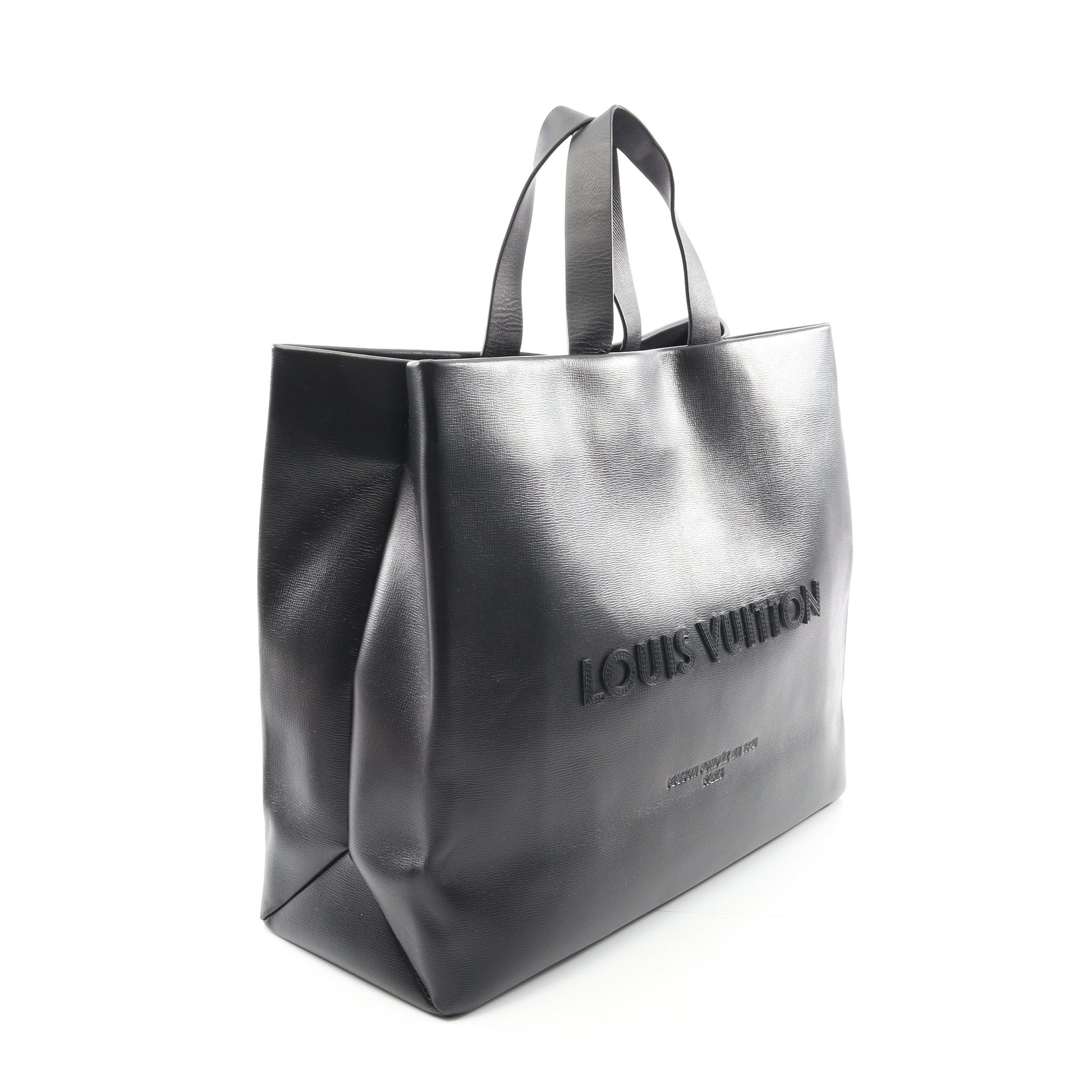 ショッパー トート MM ハンドバッグ トートバッグ レザー ブラック 2WAY ルイヴィトン バッグ LOUIS VUITTON