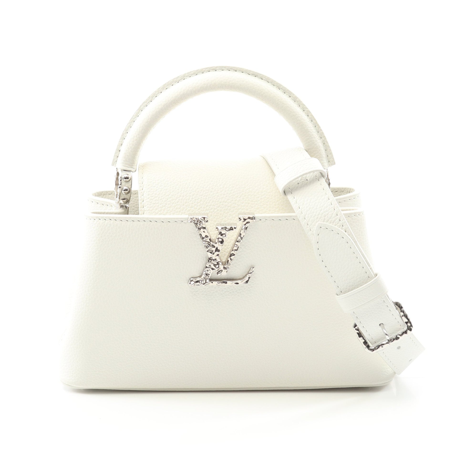 カプシーヌ EW MINI ハンドバッグ レザー ホワイト 2WAY ルイヴィトン バッグ LOUIS VUITTON