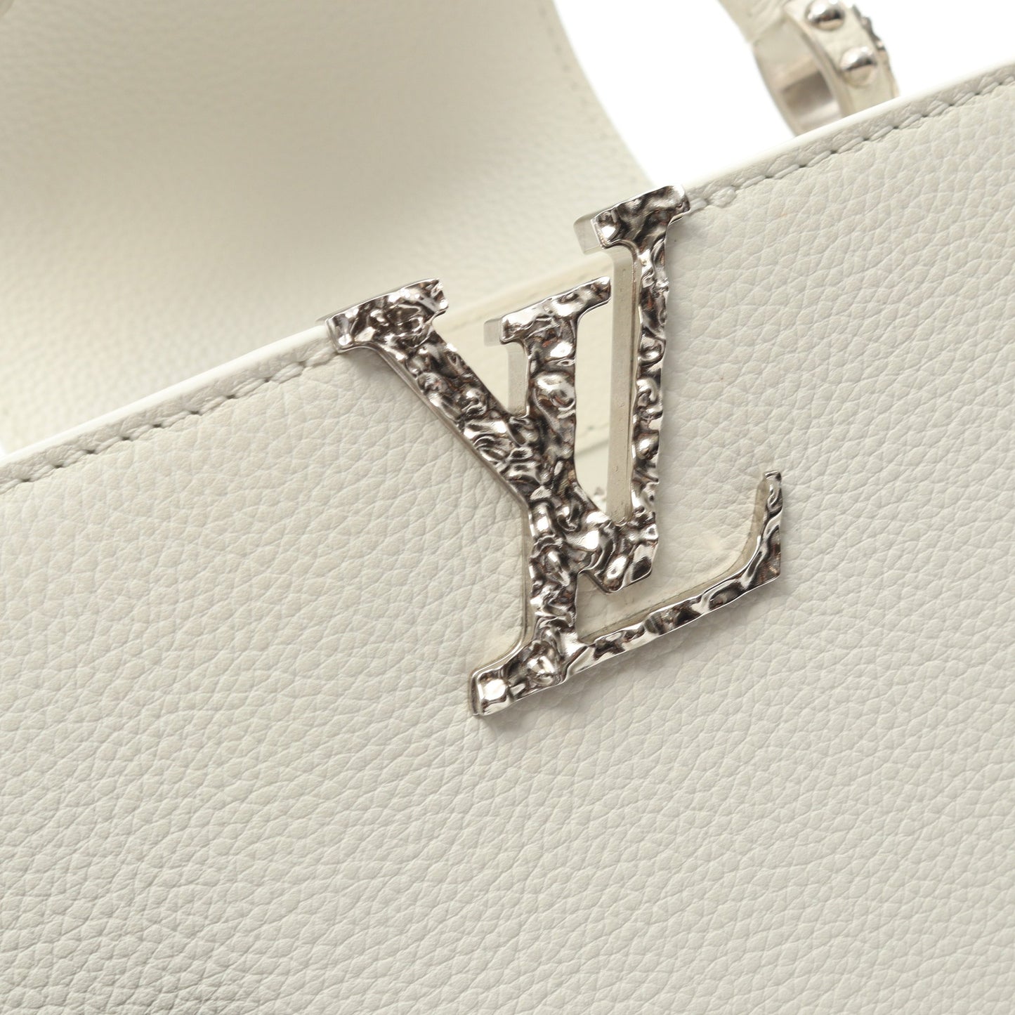 カプシーヌ EW MINI ハンドバッグ レザー ホワイト 2WAY ルイヴィトン バッグ LOUIS VUITTON