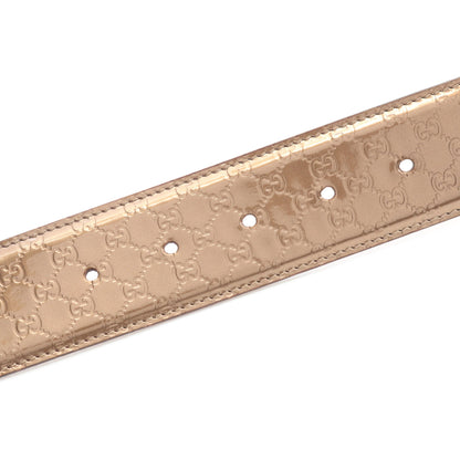 ラブリー グッチシマ ベルト エナメルレザー グレーベージュ グッチ 財布・小物 GUCCI