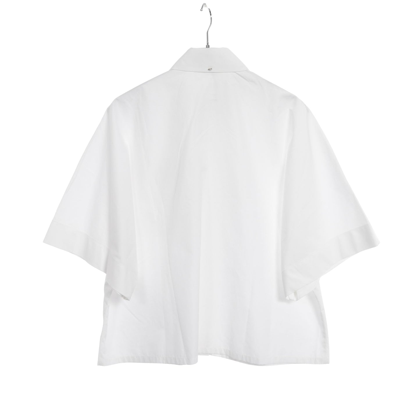 シャツ ボタンダウン 半袖 コットン ホワイト スポーツマックス トップス SPORTMAX