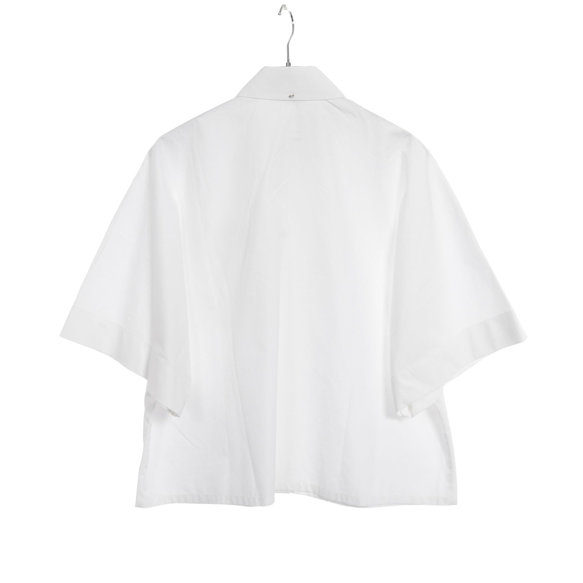 シャツ ボタンダウン 半袖 コットン ホワイト スポーツマックス トップス SPORTMAX
