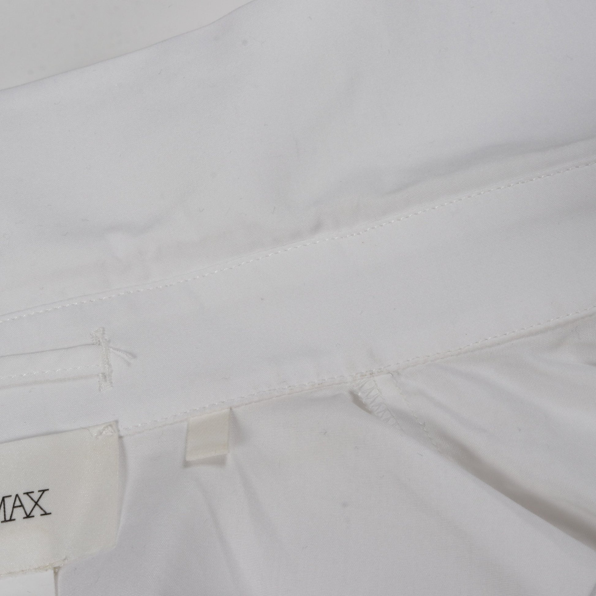 シャツ ボタンダウン 半袖 コットン ホワイト スポーツマックス トップス SPORTMAX