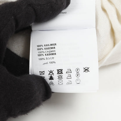 カシミヤ インターシャ Tシャツ ニット 半袖 カシミヤ オフホワイト ボルドー プラダ トップス PRADA