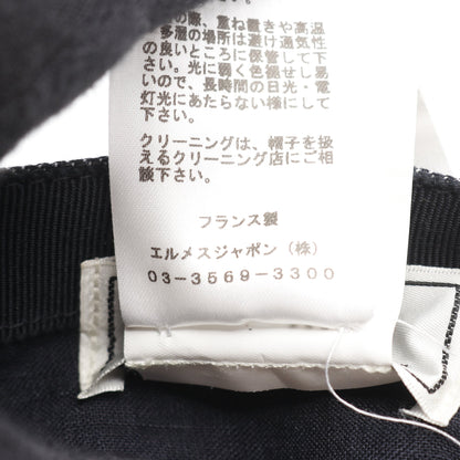 デニム キャップ コットン インディゴブルー エルメス 財布・小物 HERMES