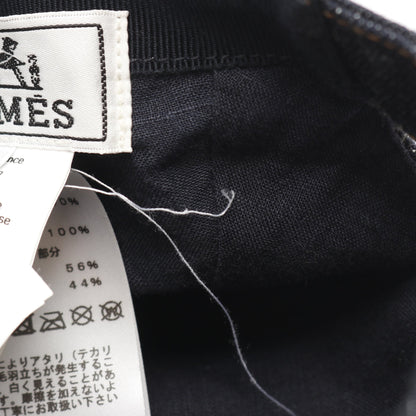 デニム キャップ コットン インディゴブルー エルメス 財布・小物 HERMES