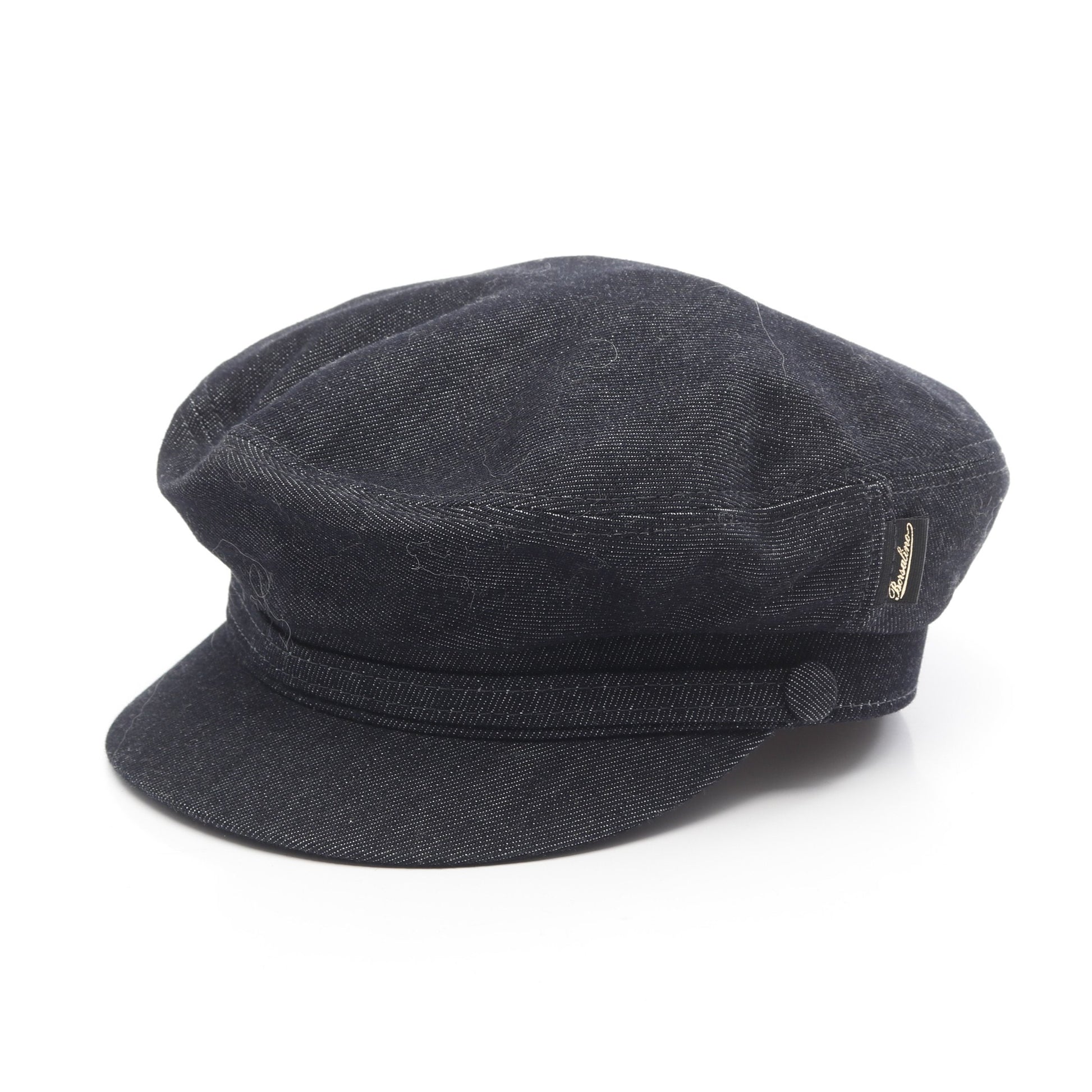 デニム キャスケット 帽子 コットン インディゴブルー ボルサリーノ 財布・小物 Borsalino