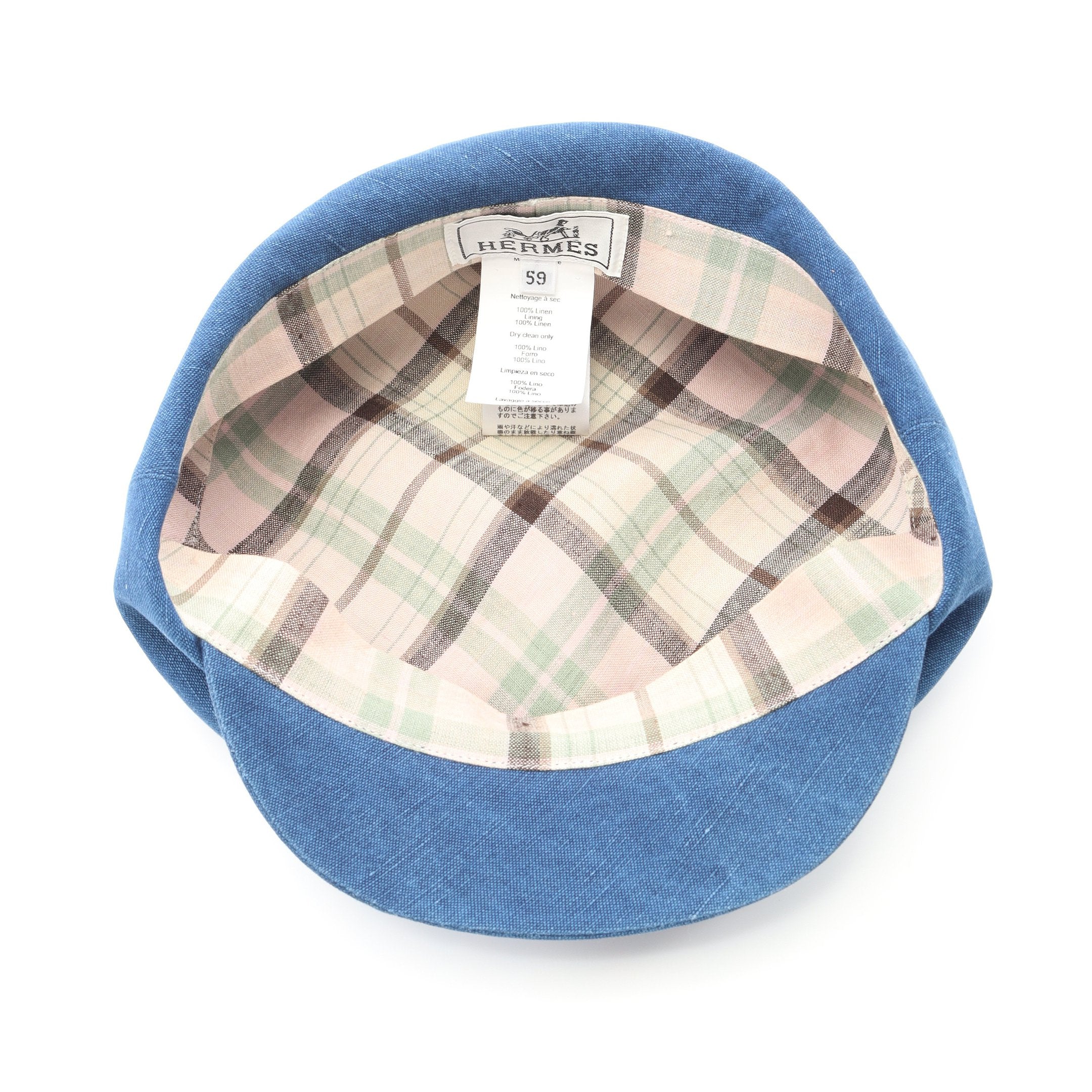 キャスケット 帽子 デニム ブルー エルメス – RECLO