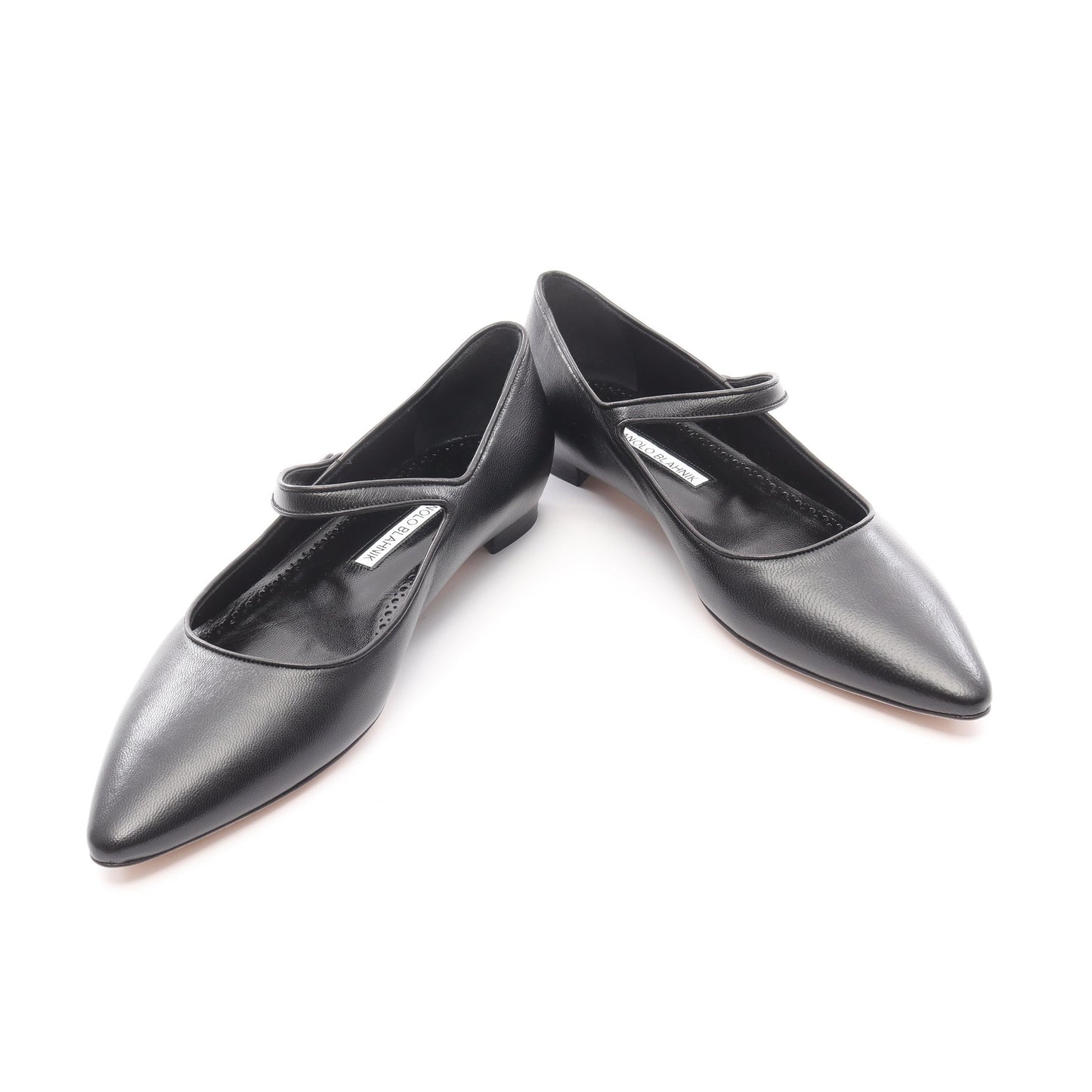 パンプス レザー ブラック マノロブラニク シューズ MANOLO BLAHNIK