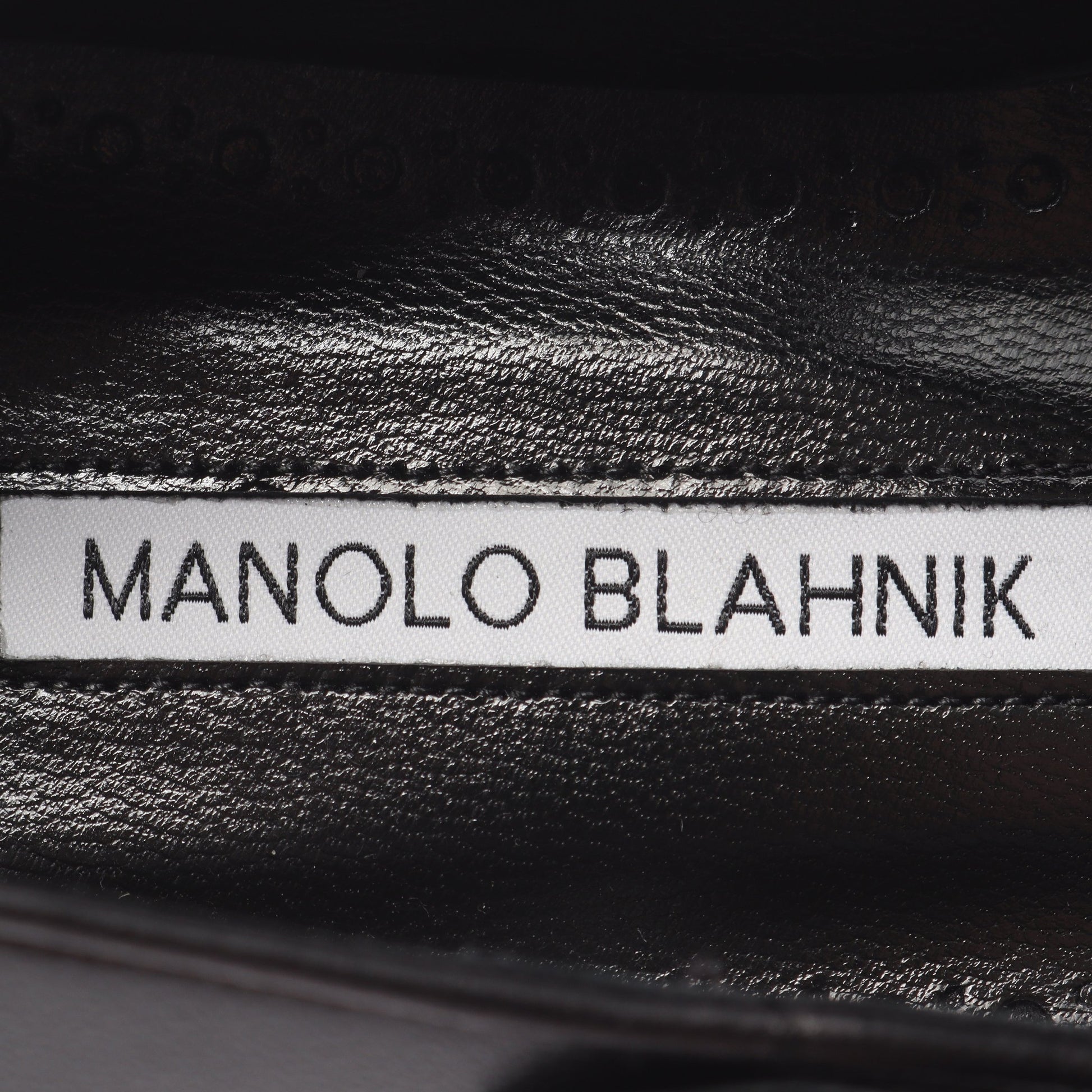 パンプス レザー ブラック マノロブラニク シューズ MANOLO BLAHNIK