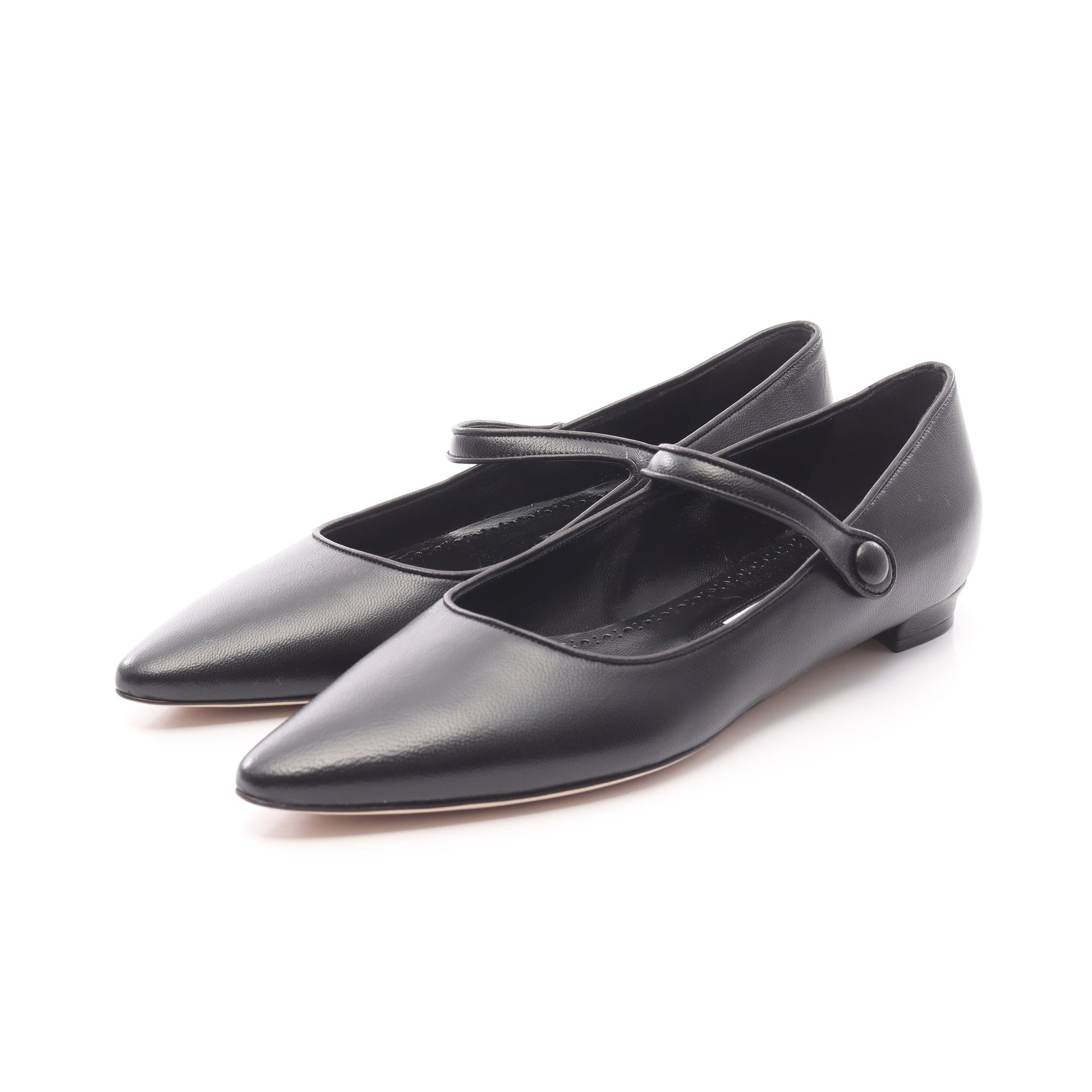 パンプス レザー ブラック マノロブラニク シューズ MANOLO BLAHNIK