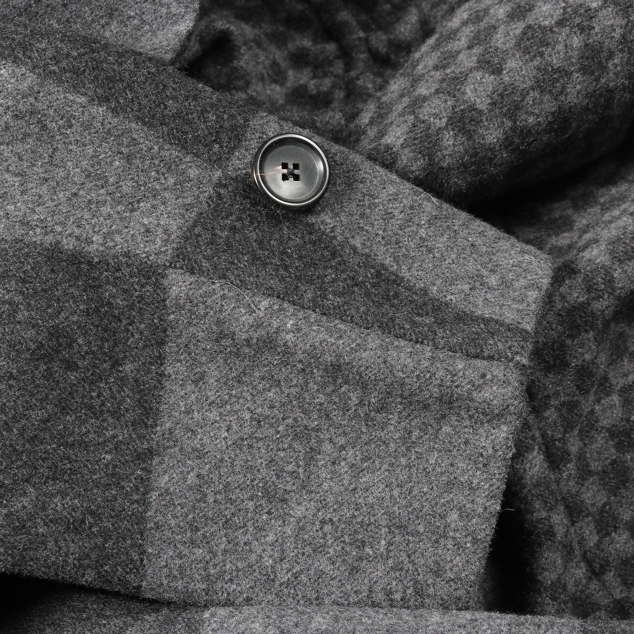 希少サイズ 54 ルイヴィトン ×NIGO ジャイアントダミエ　ダッフルコート LOUIS VUITTON × NIGO ジャイアントダミエ ダッフルコート ウール