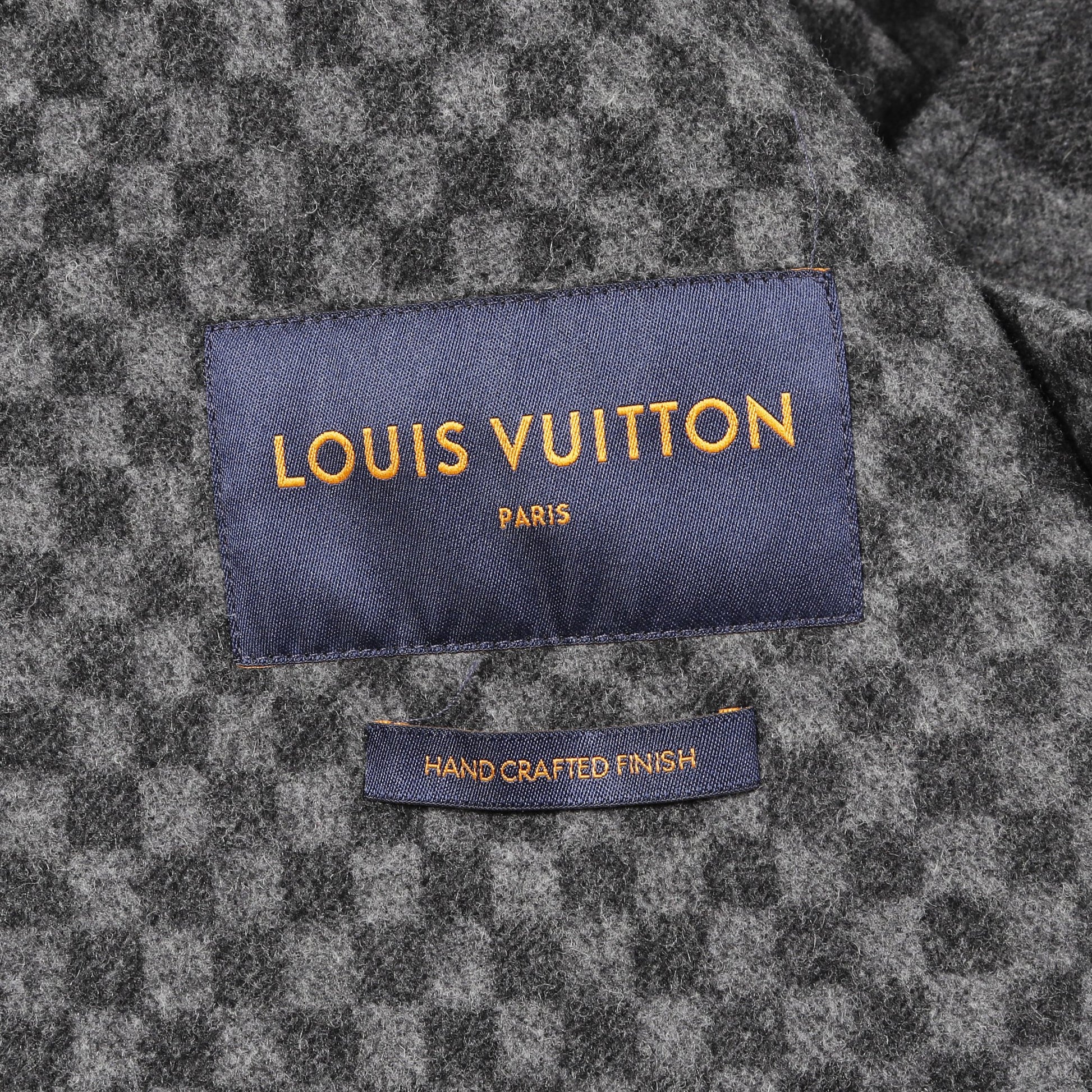 LOUIS VUITTON × NIGO ジャイアントダミエ ダッフルコート ウール  